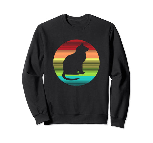 Cat Lover Colorful Pop Culture Gift Sweatshirt - Trendy Graphic Unisex - T-Shirt, Sweatshirt, Hoodie