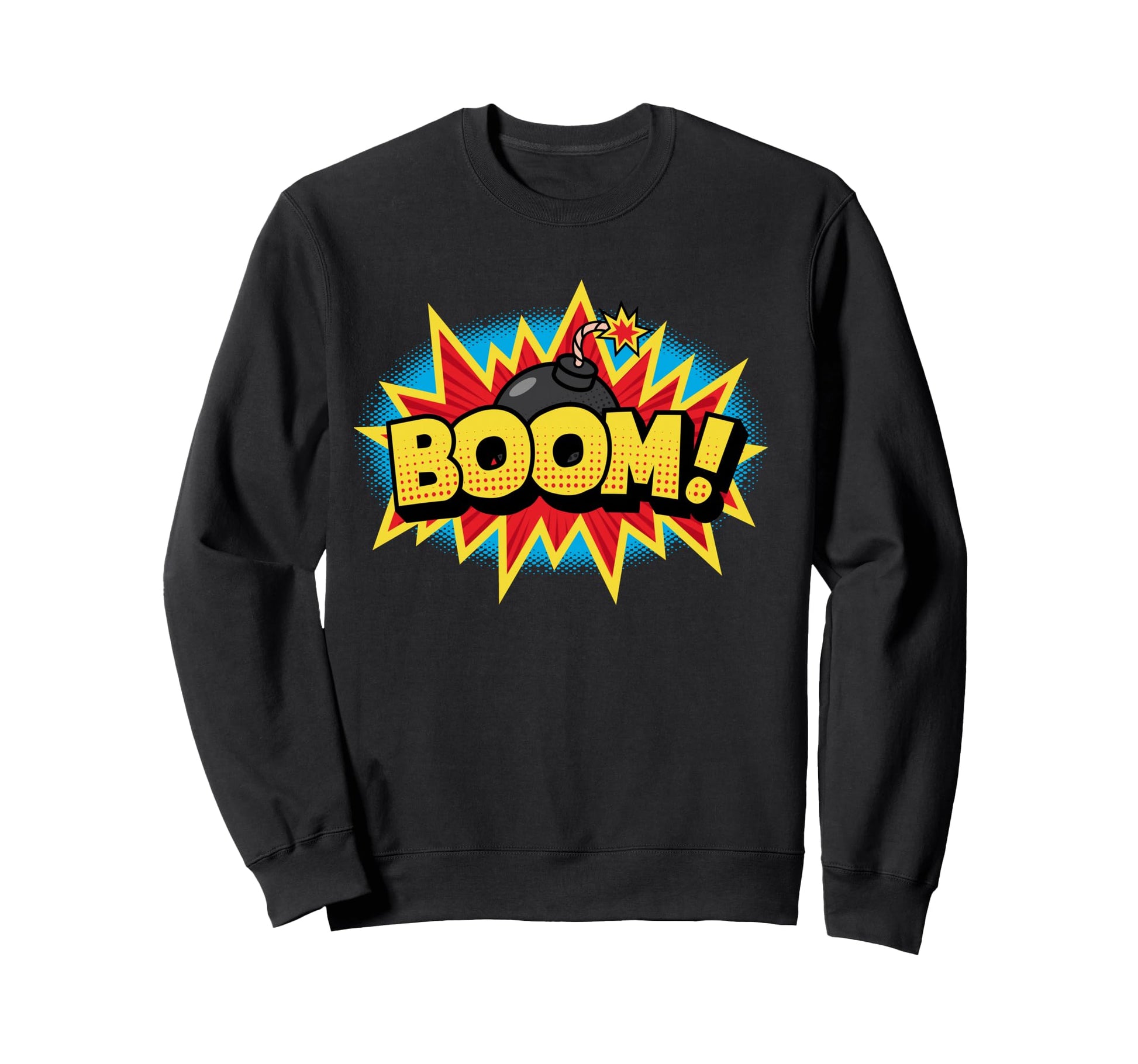 Boom Pop Art Explosion Comic Sweatshirt - Minimalist Print Unisex - T-Shirt, Sweatshirt, Hoodie