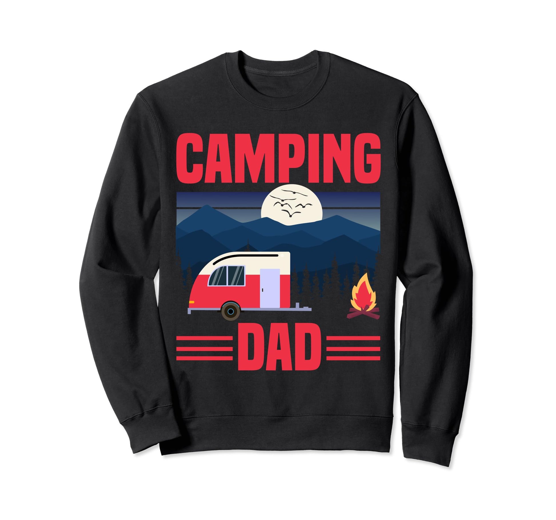 Camping Dad 5Th Wheel Camper Sweatshirt - Casual Everyday Wear Men Women - T-Shirt, Sweatshirt, Hoodie