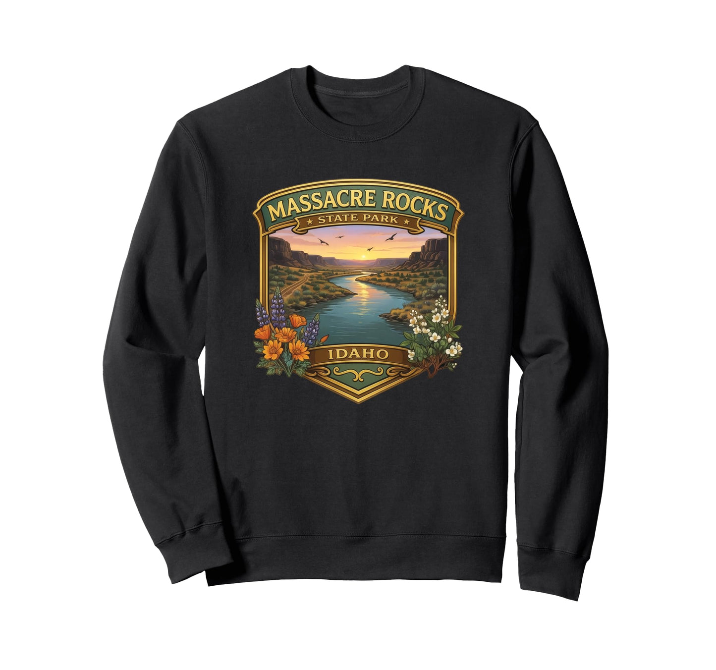 Massacre Rocks State Park Idaho Sweatshirt - Aesthetic Graphic Unisex - T-Shirt, Sweatshirt, Hoodie