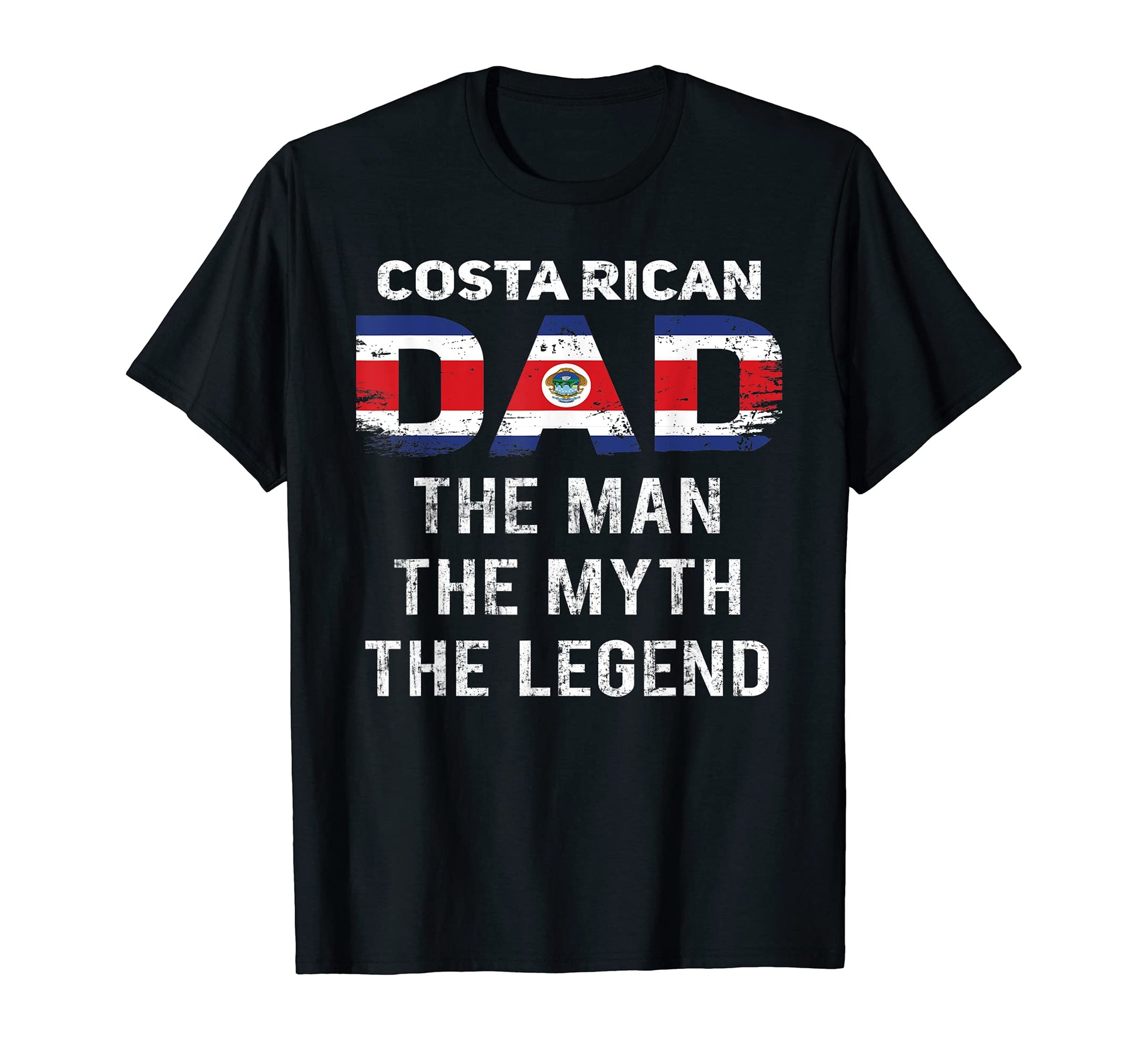 Mens Myth Legend Costa Rican Dad Fathers T-Shirt - Trendy Graphic Unisex - T-Shirt, Sweatshirt, Hoodie