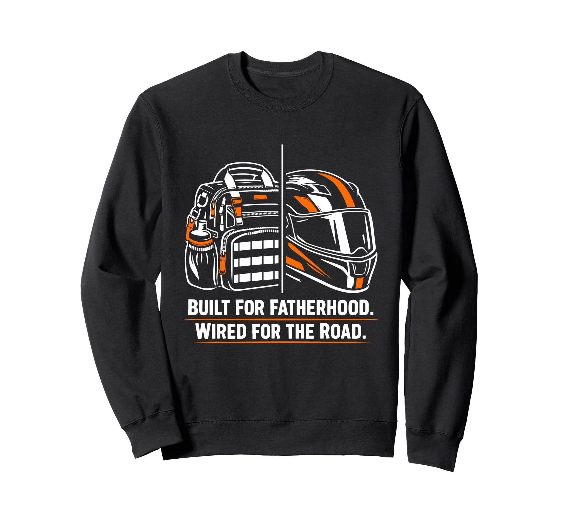 Motorcycle Dad Funny Biker Father Sweatshirt - Unique Graphic Unisex - T-Shirt, Sweatshirt, Hoodie