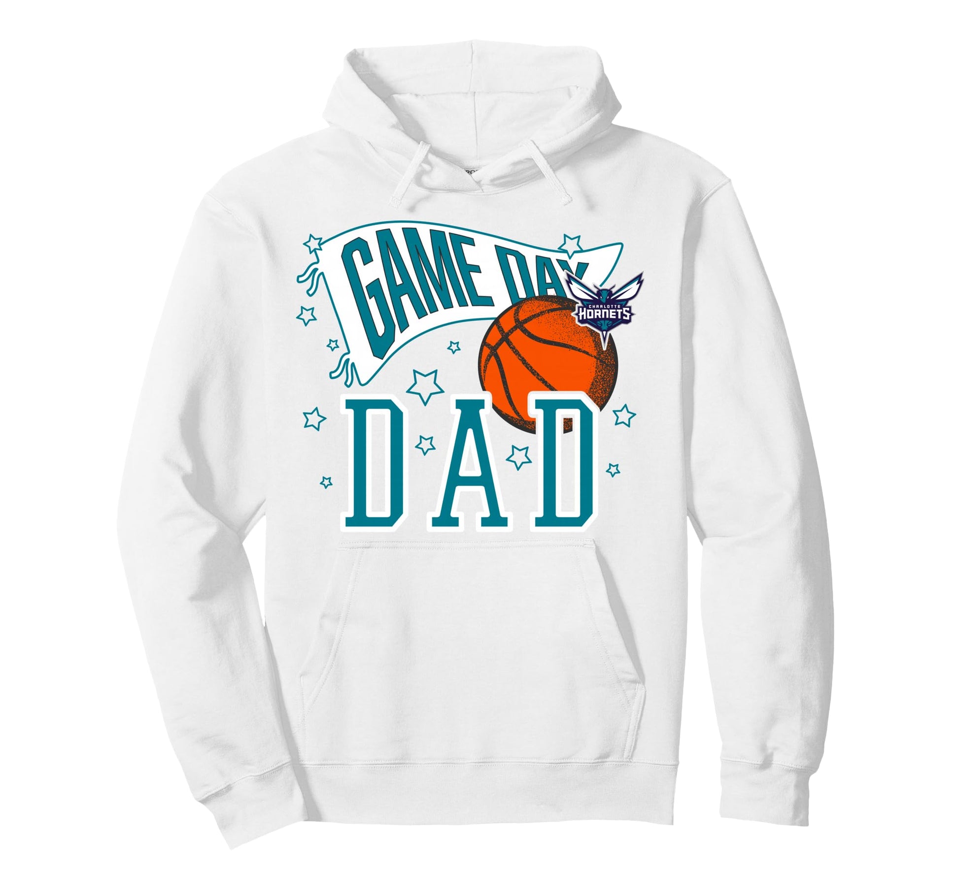 Nba Charlotte Hornets Fathers Day Pennant Hoodie - Graphic Print Men Women - T-Shirt, Sweatshirt, Hoodie