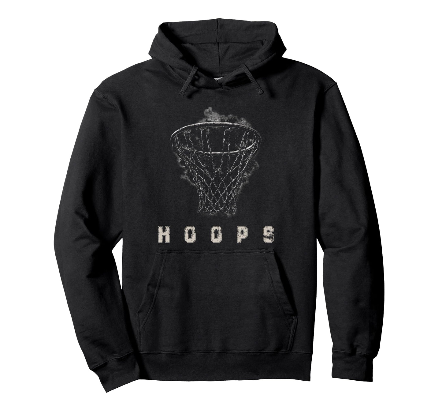 Hoops Basketball Basketball Hoodie - Trendy Graphic Men Women - T-Shirt, Sweatshirt, Hoodie