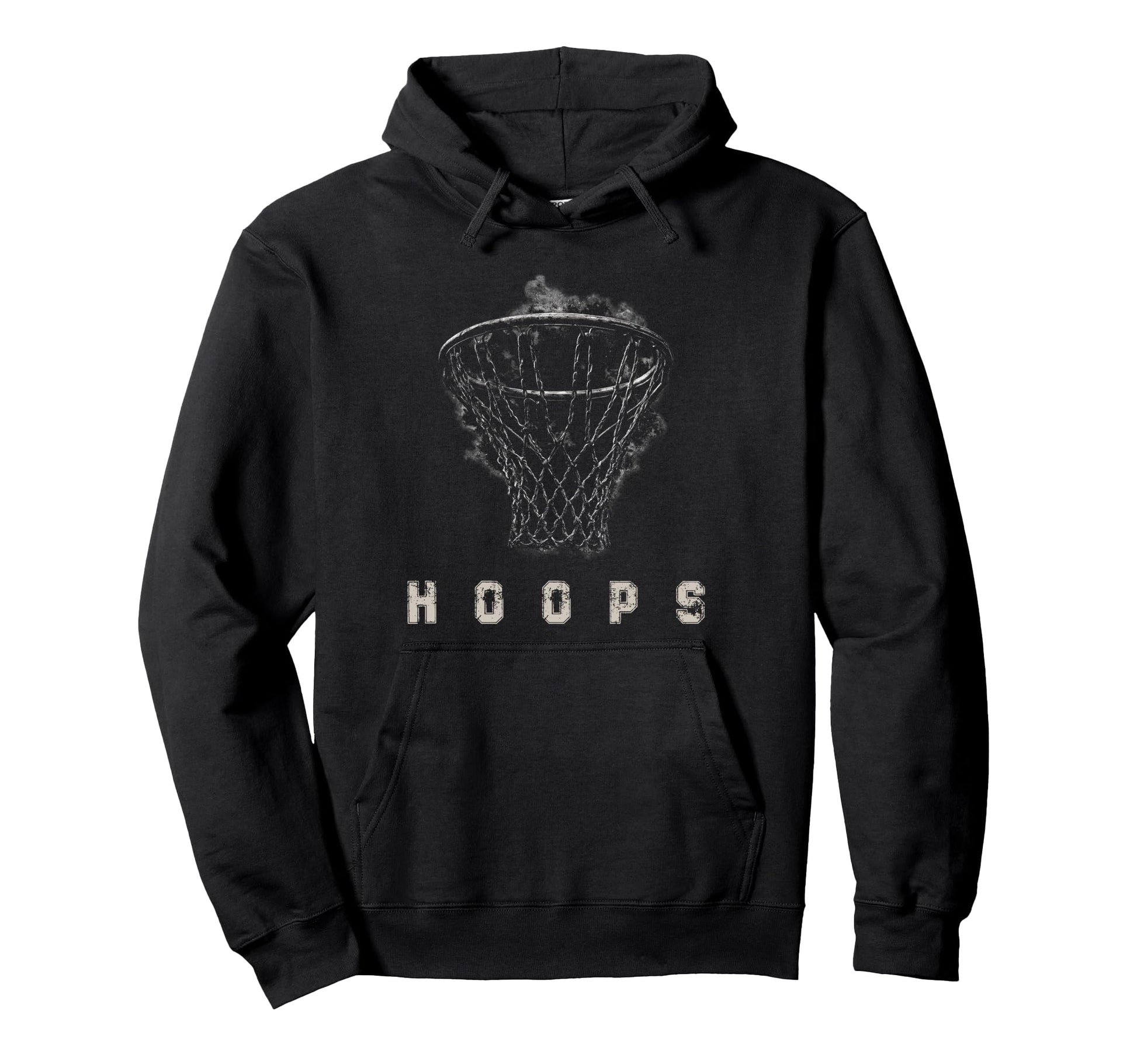 Hoops Basketball Basketball Hoodie - Trendy Graphic Men Women - T-Shirt, Sweatshirt, Hoodie