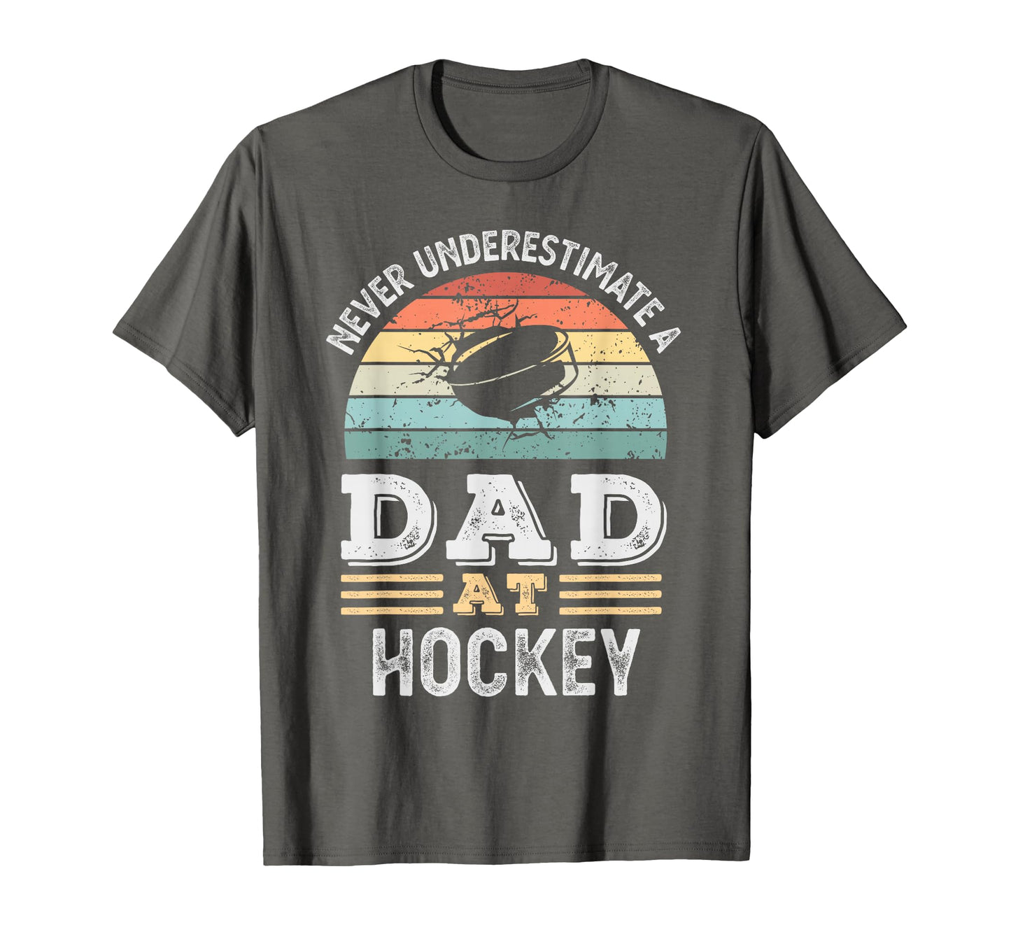 Funny Dad Hockey Fathers Day Mens T-Shirt - Trendy Graphic Men Women - T-Shirt, Sweatshirt, Hoodie