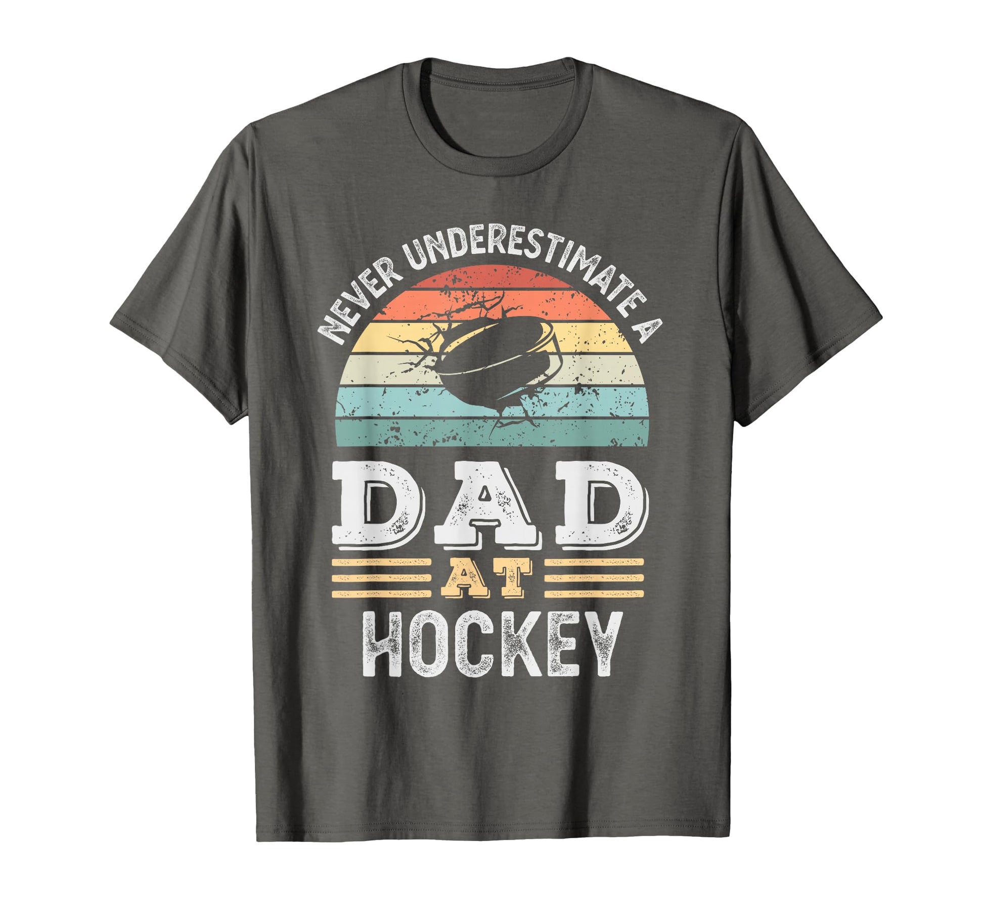 Funny Dad Hockey Fathers Day Mens T-Shirt - Trendy Graphic Men Women - T-Shirt, Sweatshirt, Hoodie