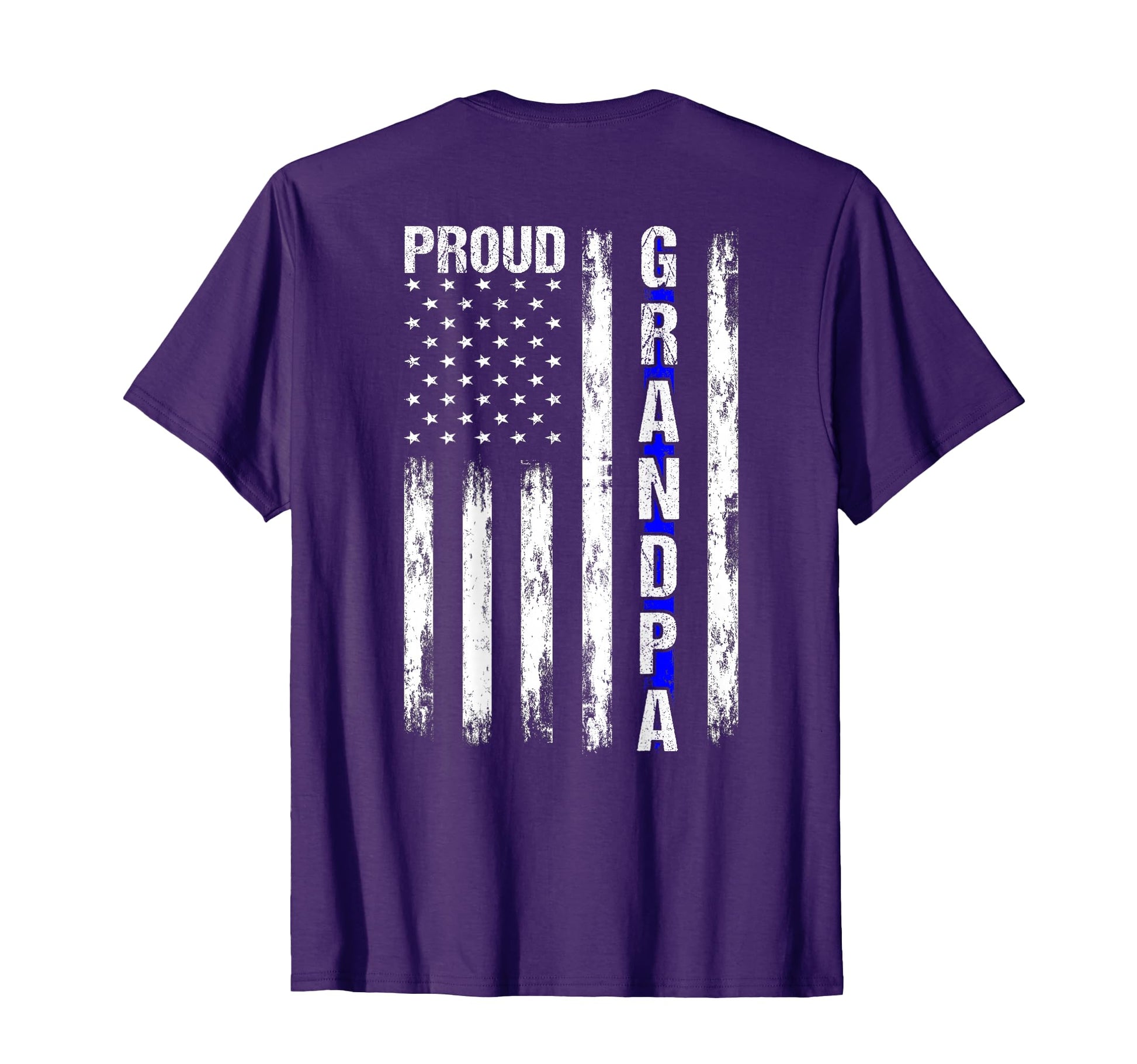 Proud Grandpa Thin Blue Line T-Shirt - Custom Art Print for Adults - T-Shirt, Sweatshirt, Hoodie