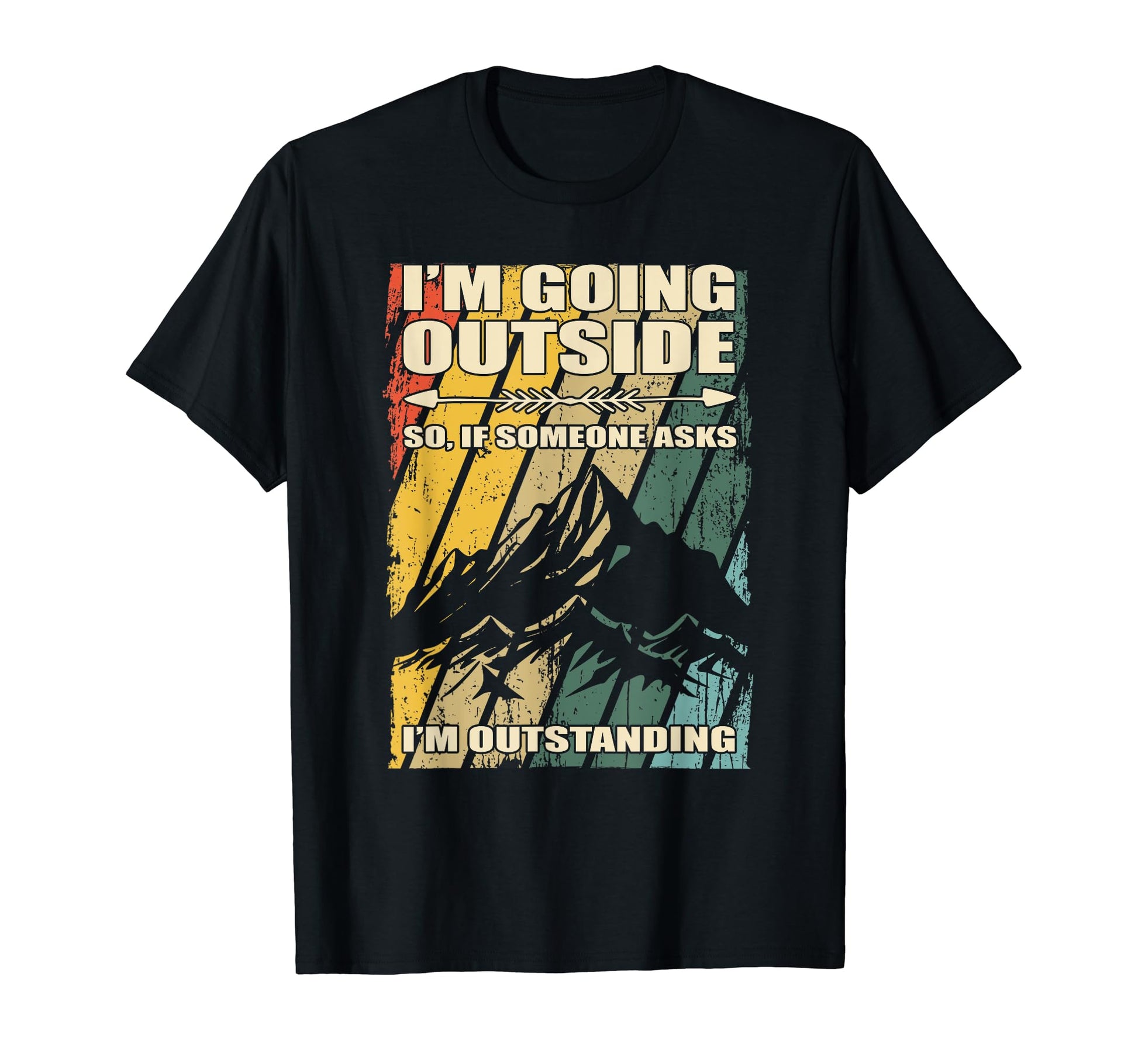 Im Going Outside Funny Dad Joke Im T-Shirt - Minimalist Print for Adults - T-Shirt, Sweatshirt, Hoodie