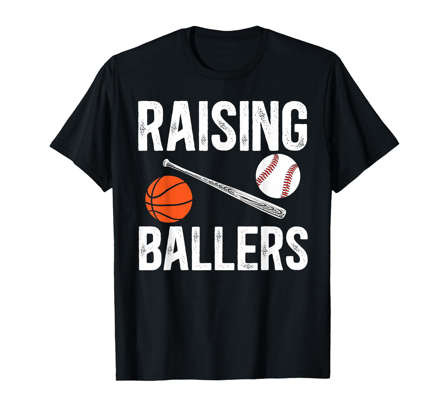 Raising Ballers Basketball Baseball T-Shirt - Aesthetic Graphic Men Women - T-Shirt, Sweatshirt, Hoodie