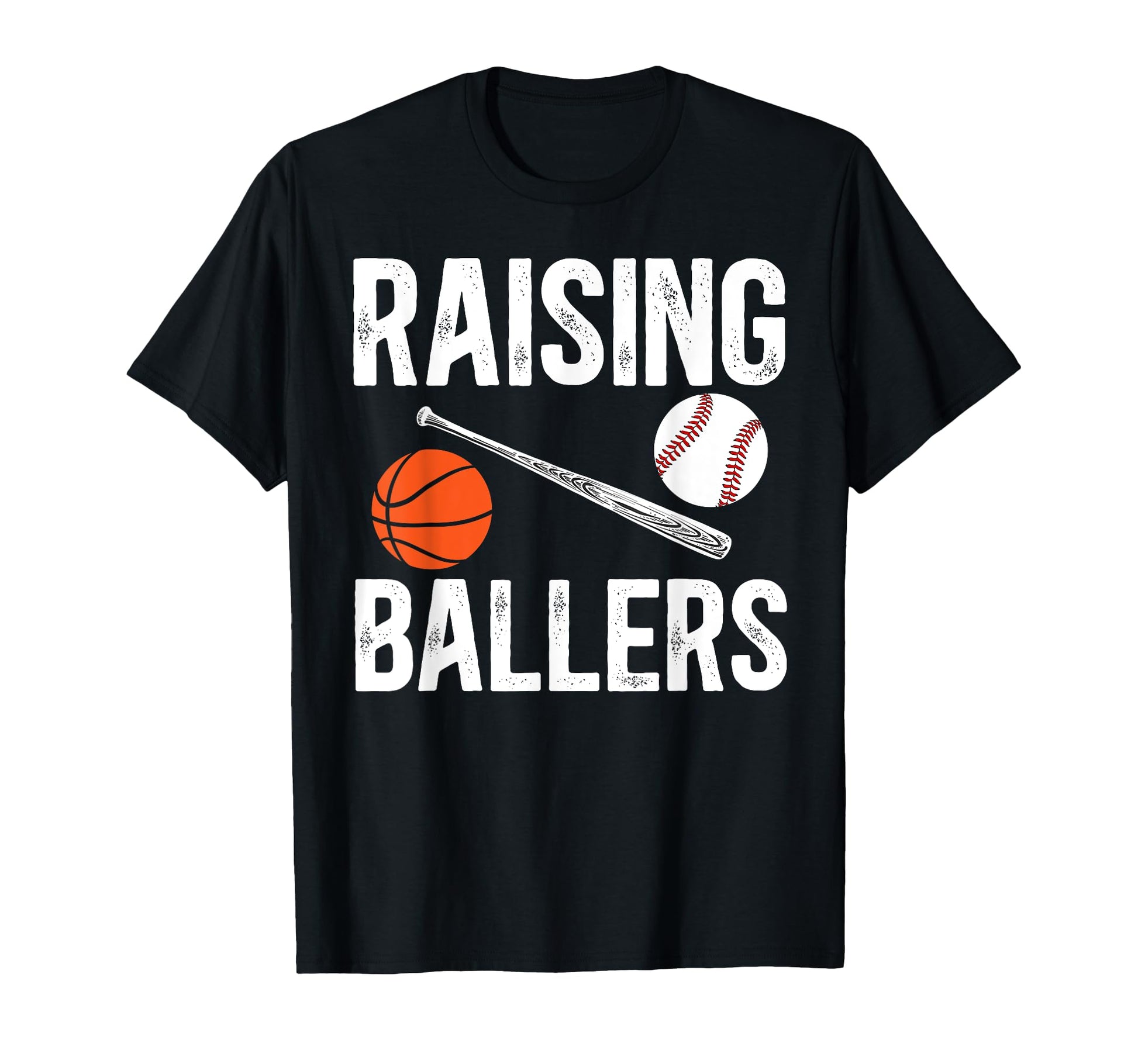 Raising Ballers Basketball Baseball T-Shirt - Aesthetic Graphic Men Women - T-Shirt, Sweatshirt, Hoodie