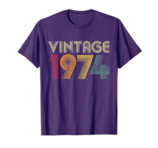 50Th Birthday Gift 1974 Mom Dad T-Shirt - Custom Art Print for Adults - T-Shirt, Sweatshirt, Hoodie