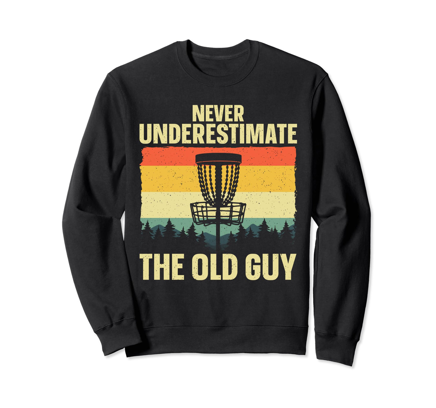 Disc Golf Art Grandpa Dad Disc Sweatshirt - Custom Art Print Men Women - T-Shirt, Sweatshirt, Hoodie