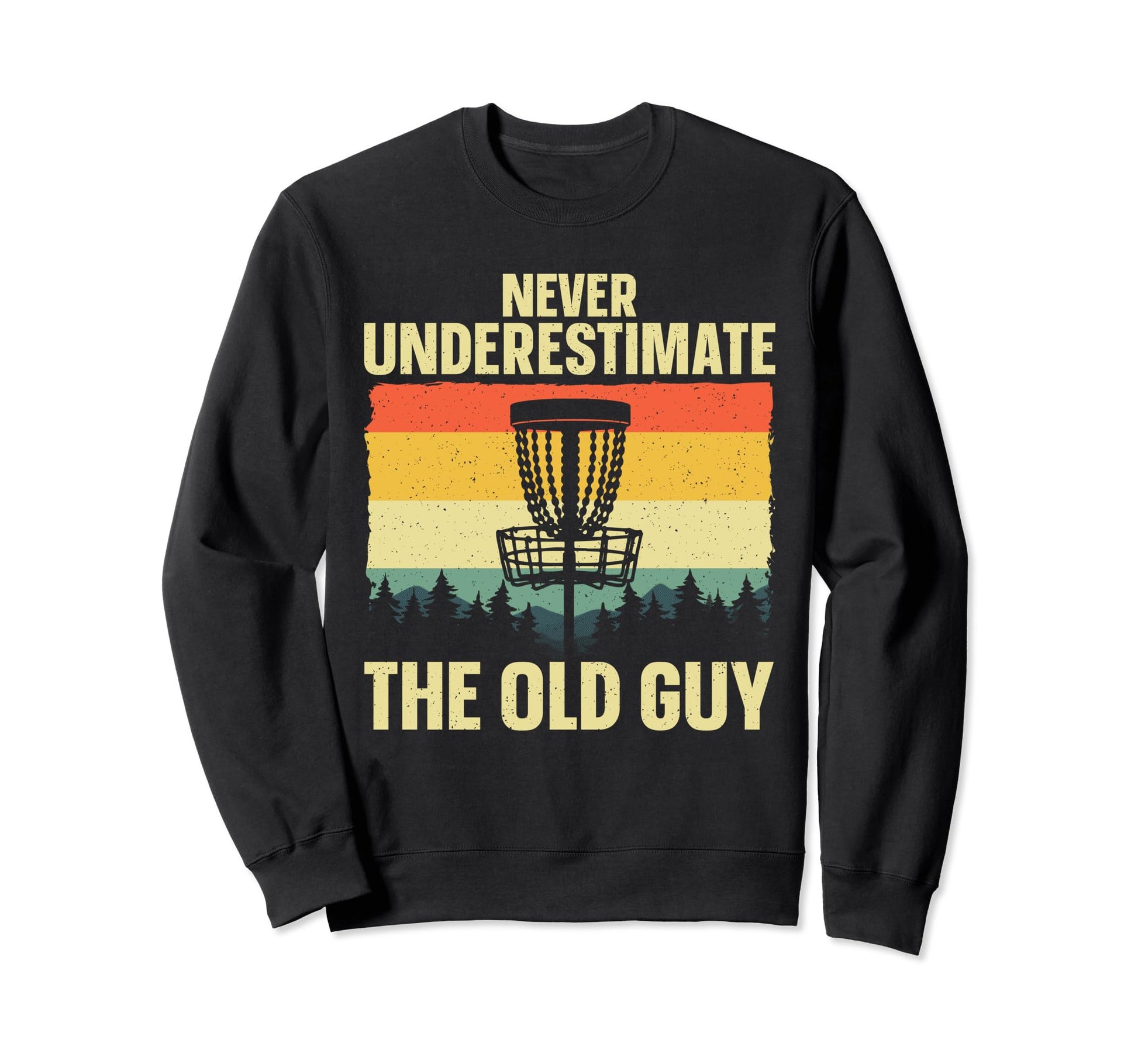 Disc Golf Art Grandpa Dad Disc Sweatshirt - Custom Art Print Men Women - T-Shirt, Sweatshirt, Hoodie