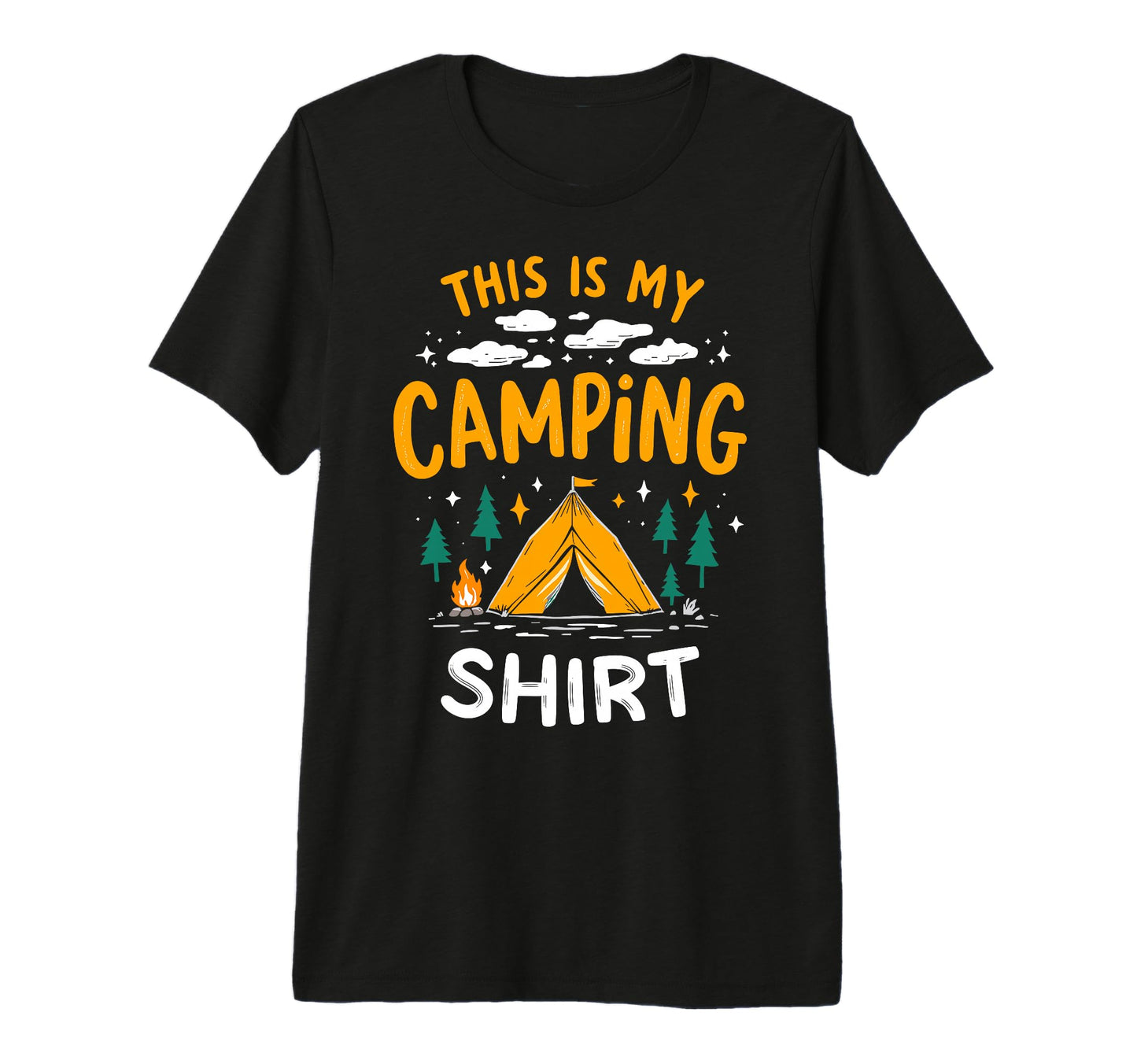 This Is My Camping Mountain Hiking T-Shirt - Custom Art Print Men Women - T-Shirt, Sweatshirt, Hoodie