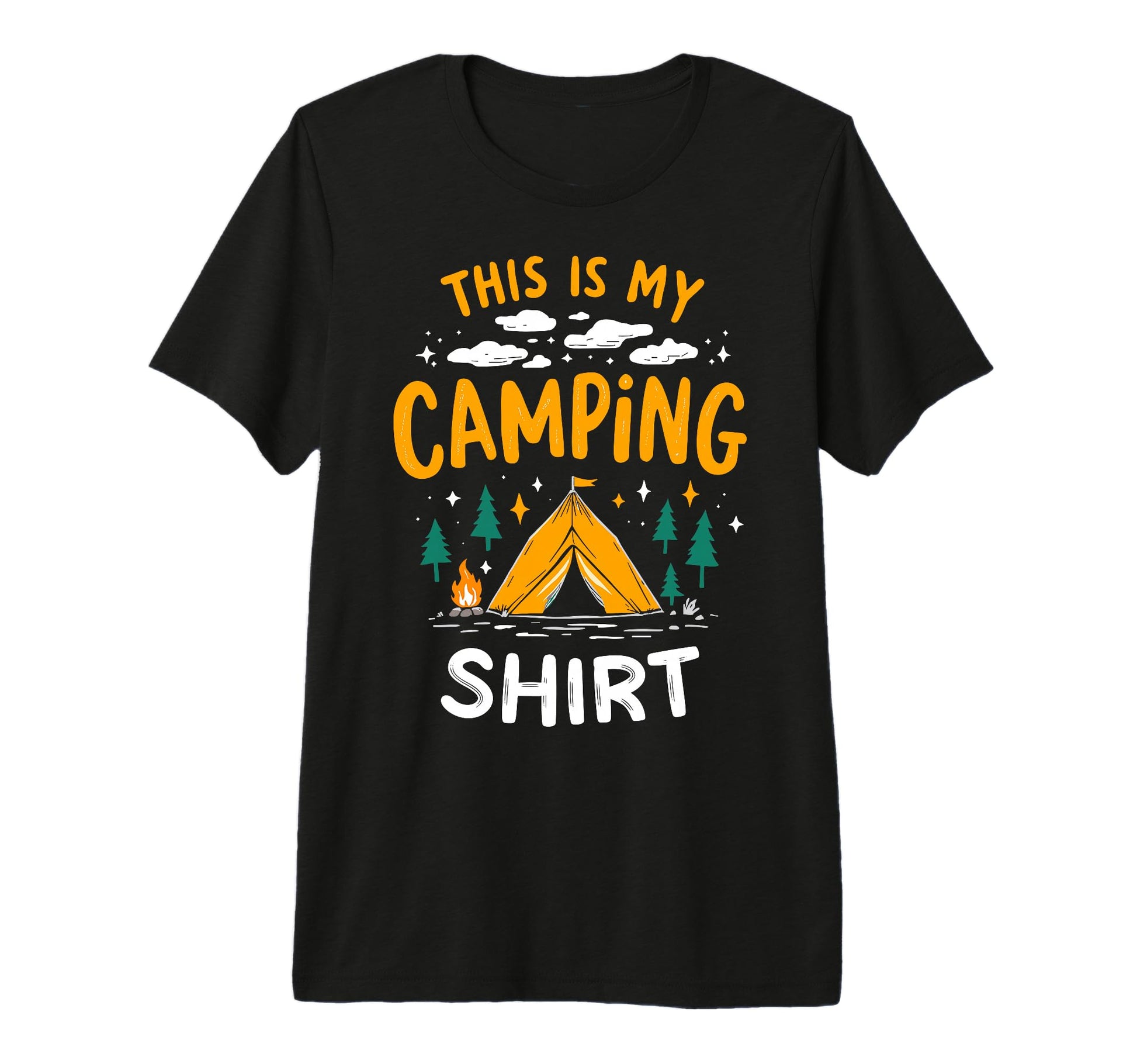 This Is My Camping Mountain Hiking T-Shirt - Custom Art Print Men Women - T-Shirt, Sweatshirt, Hoodie