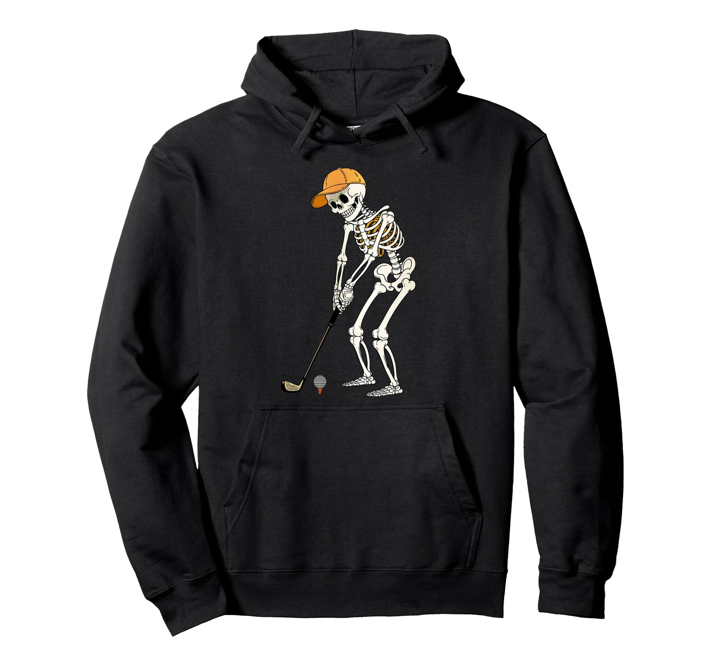 Skeleton Golf Halloween Golfer Golf Hoodie - Custom Art Print Men Women - T-Shirt, Sweatshirt, Hoodie