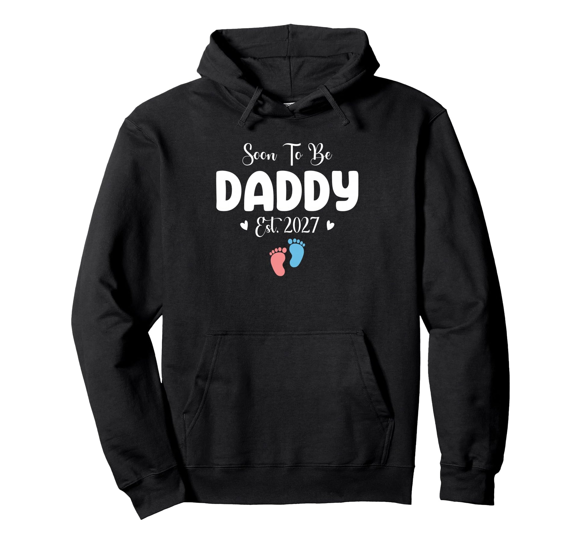 Soon To Be Daddy 2027 Gender Reveal Hoodie - Graphic Print Men Women - T-Shirt, Sweatshirt, Hoodie