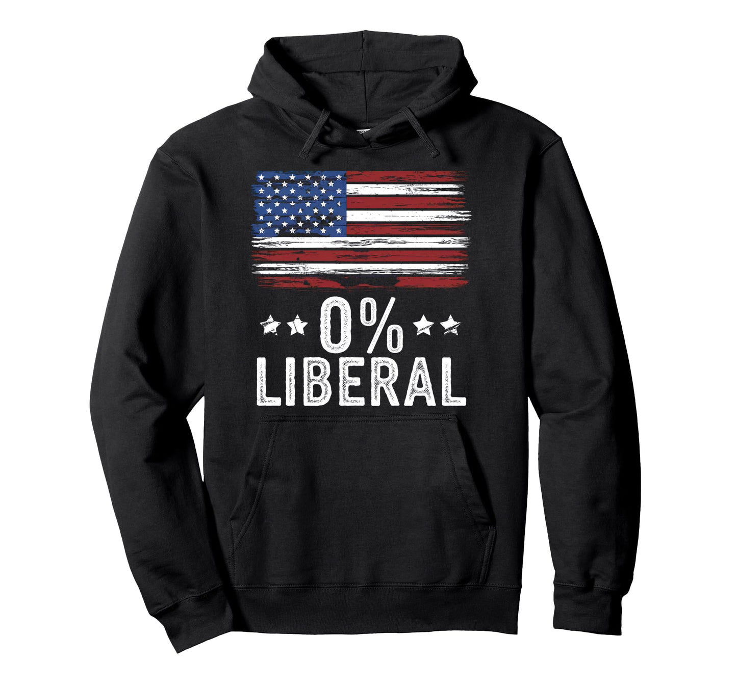 0 Liberal Zero Percent Anti Liberal Hoodie - Graphic Print Men Women - T-Shirt, Sweatshirt, Hoodie