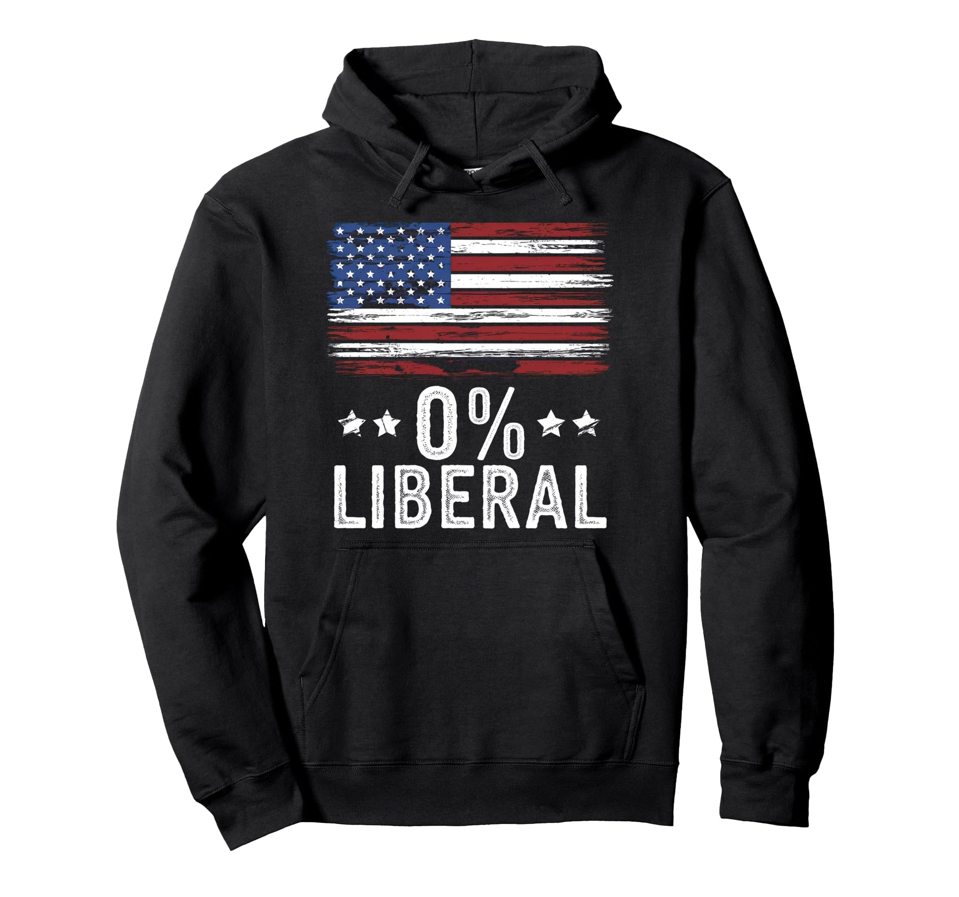 0 Liberal Zero Percent Anti Liberal Hoodie - Graphic Print Men Women - T-Shirt, Sweatshirt, Hoodie