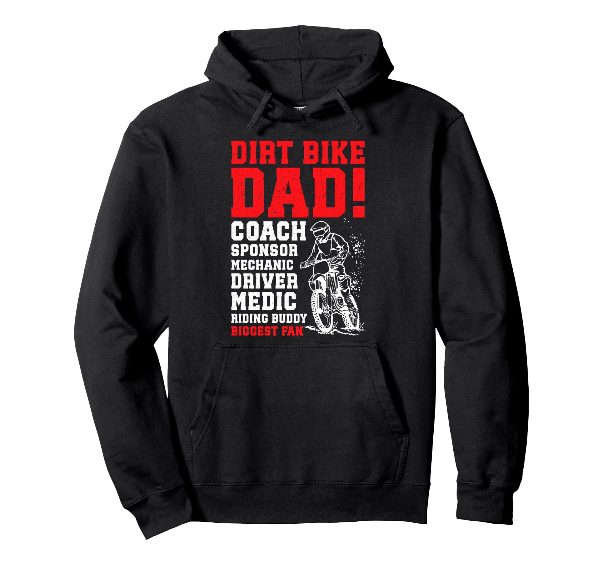 Dirt Bike Dad Definition Dirt Biker Dad Hoodie - Unique Graphic Men Women - T-Shirt, Sweatshirt, Hoodie
