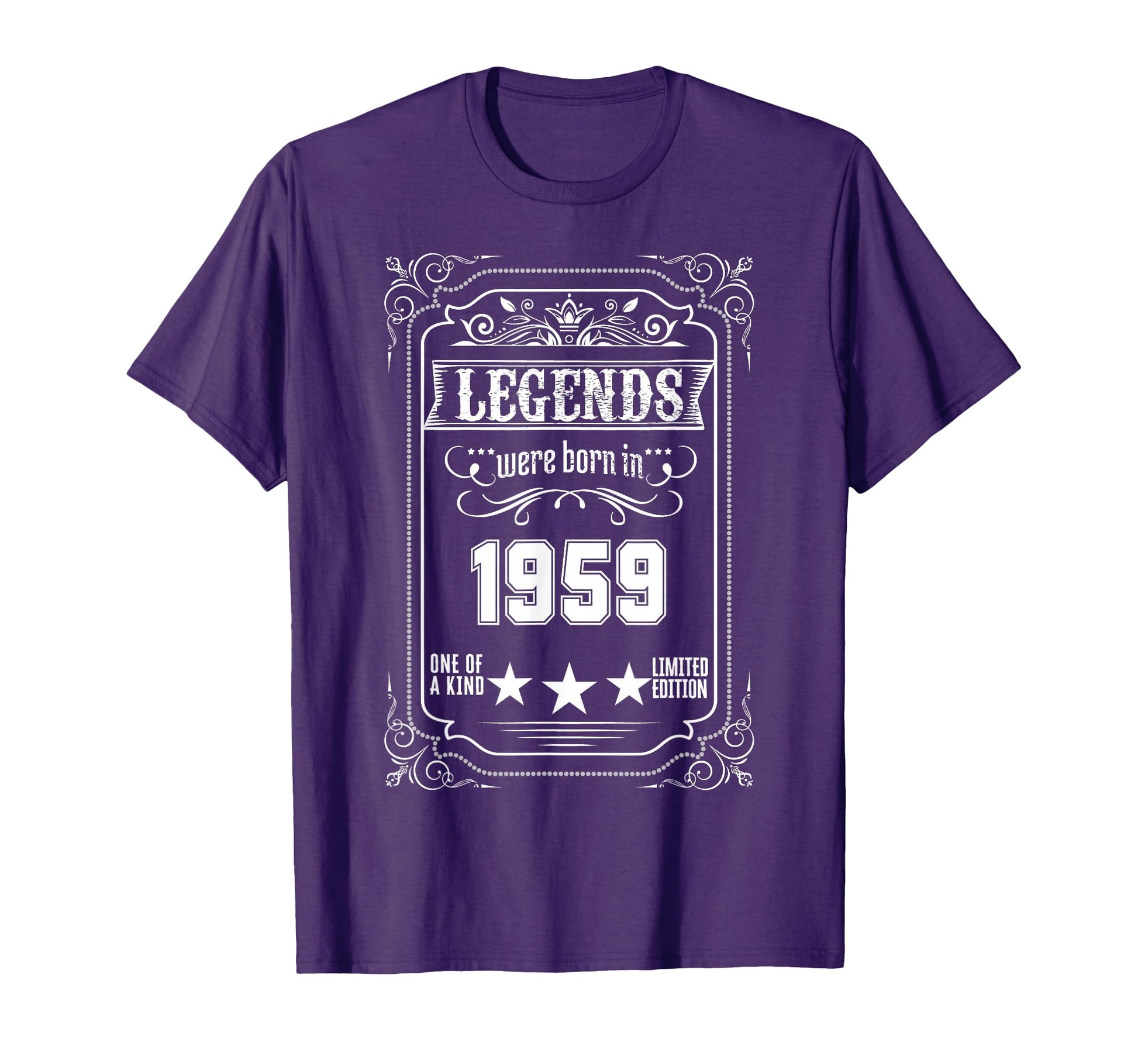 66Th Birthday Legends Born 1959 66 T-Shirt - Minimalist Print for Adults - T-Shirt, Sweatshirt, Hoodie
