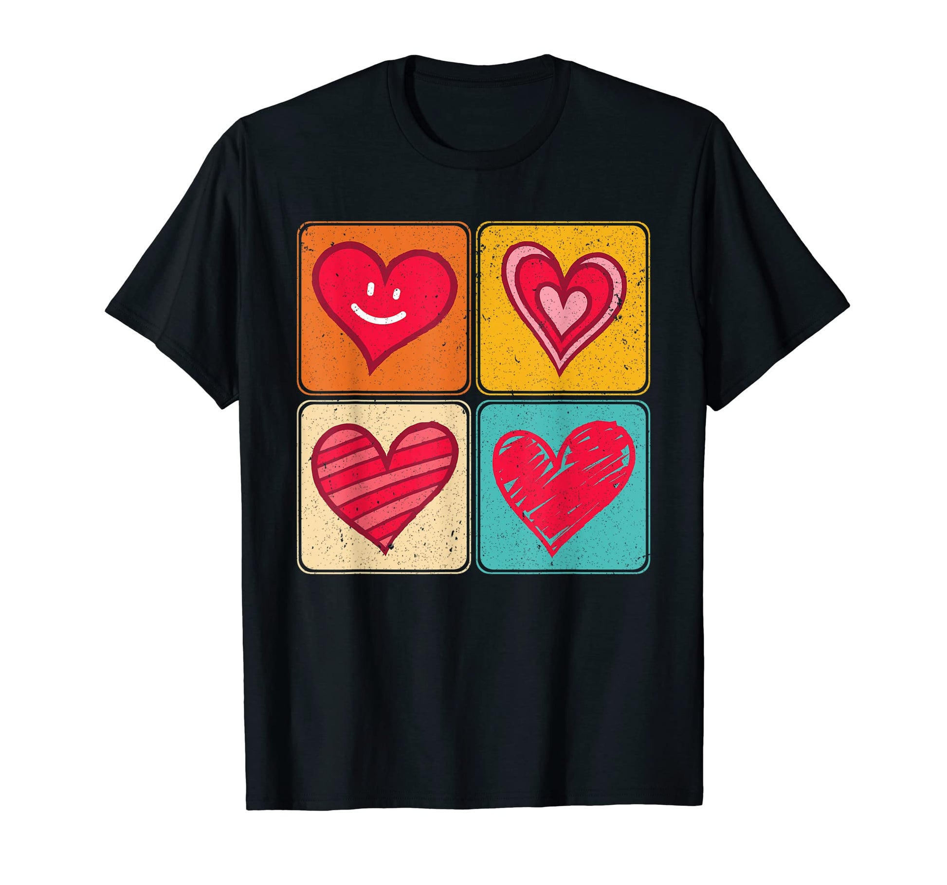Pop Art Love Heart Shape Heart T-Shirt - Graphic Print Men Women - T-Shirt, Sweatshirt, Hoodie