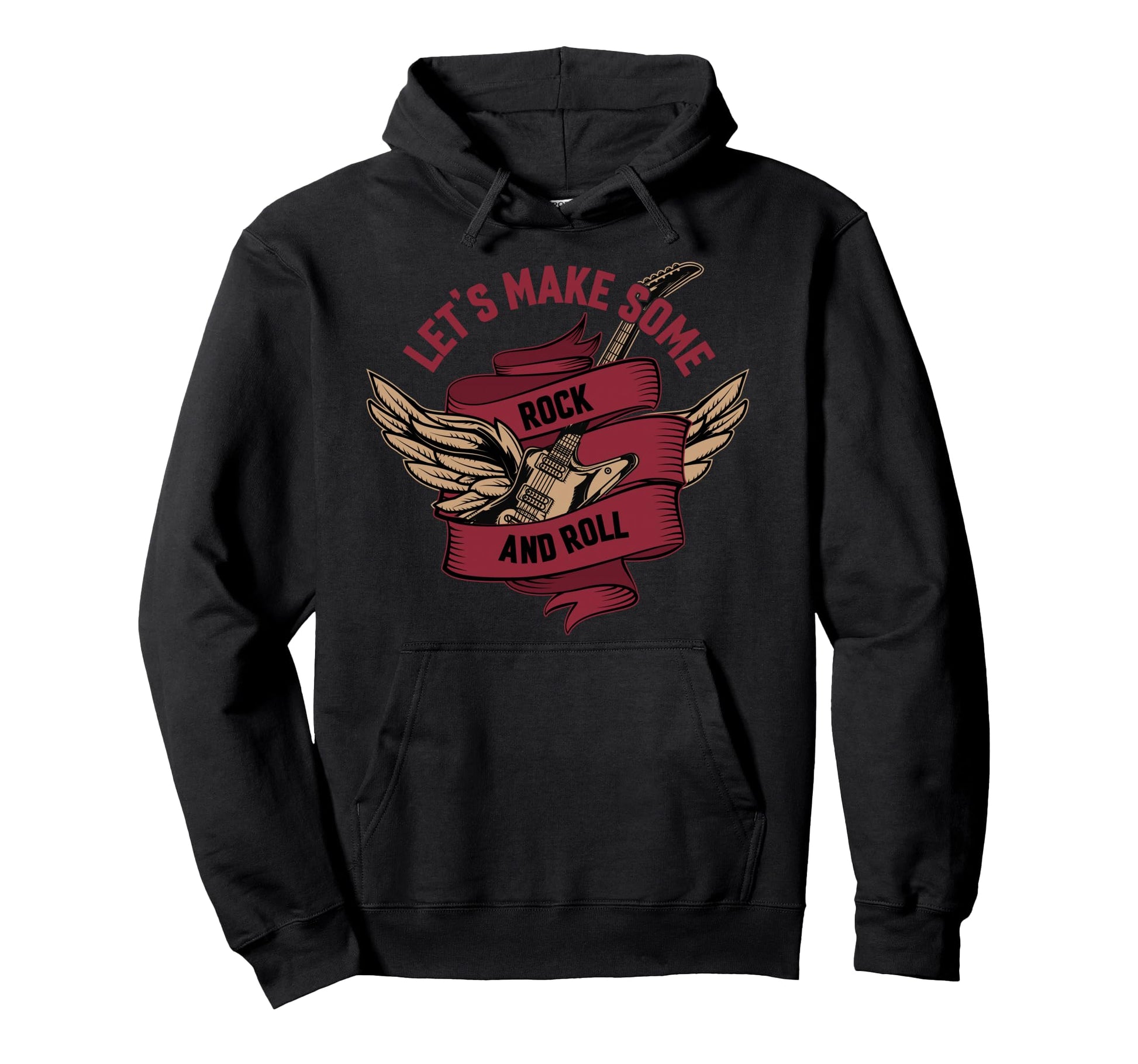 Let Us Rock And Roll Hoodie - Fun Novelty Design for Adults - T-Shirt, Sweatshirt, Hoodie