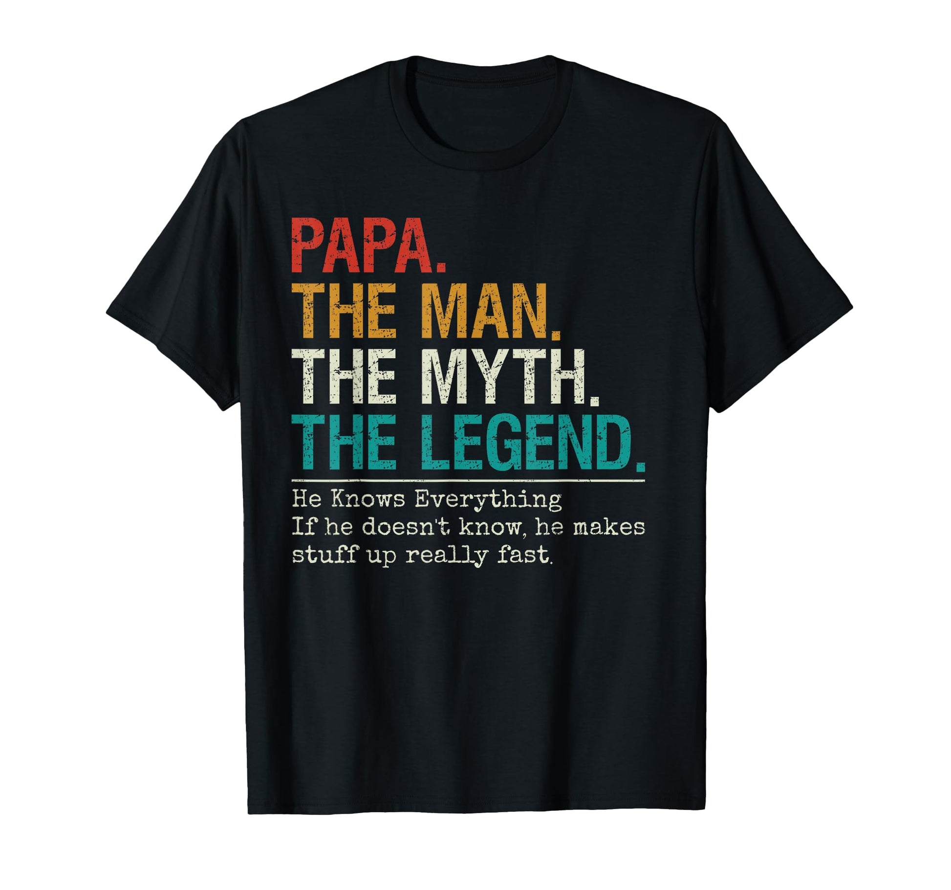 Dad Myth Legend Funny Fathers Day Grandpa T-Shirt - Unique Graphic Unisex - T-Shirt, Sweatshirt, Hoodie