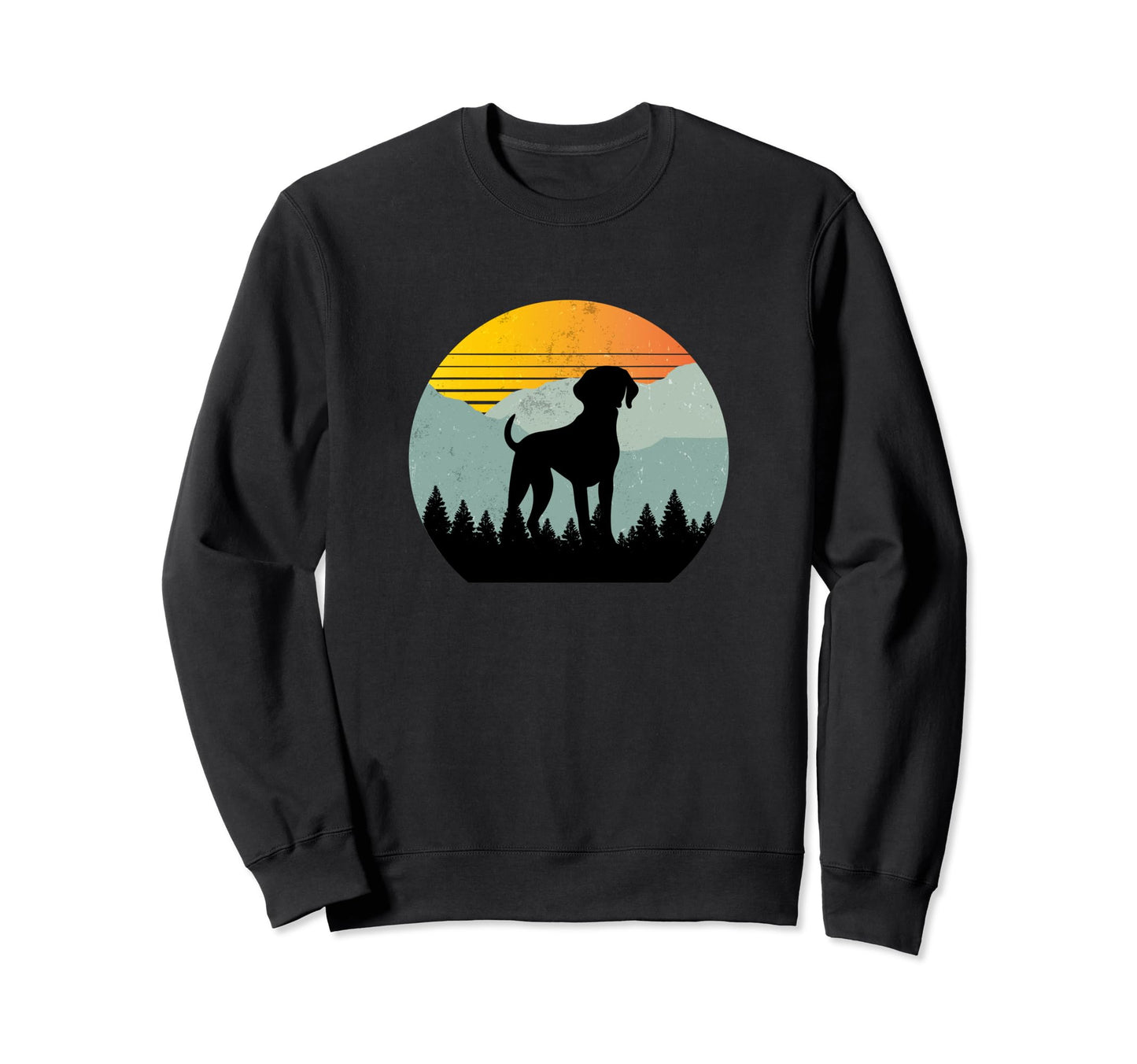 Shorthaired Pointer Dog Sunset Sweatshirt - Fun Novelty Design Men Women - T-Shirt, Sweatshirt, Hoodie