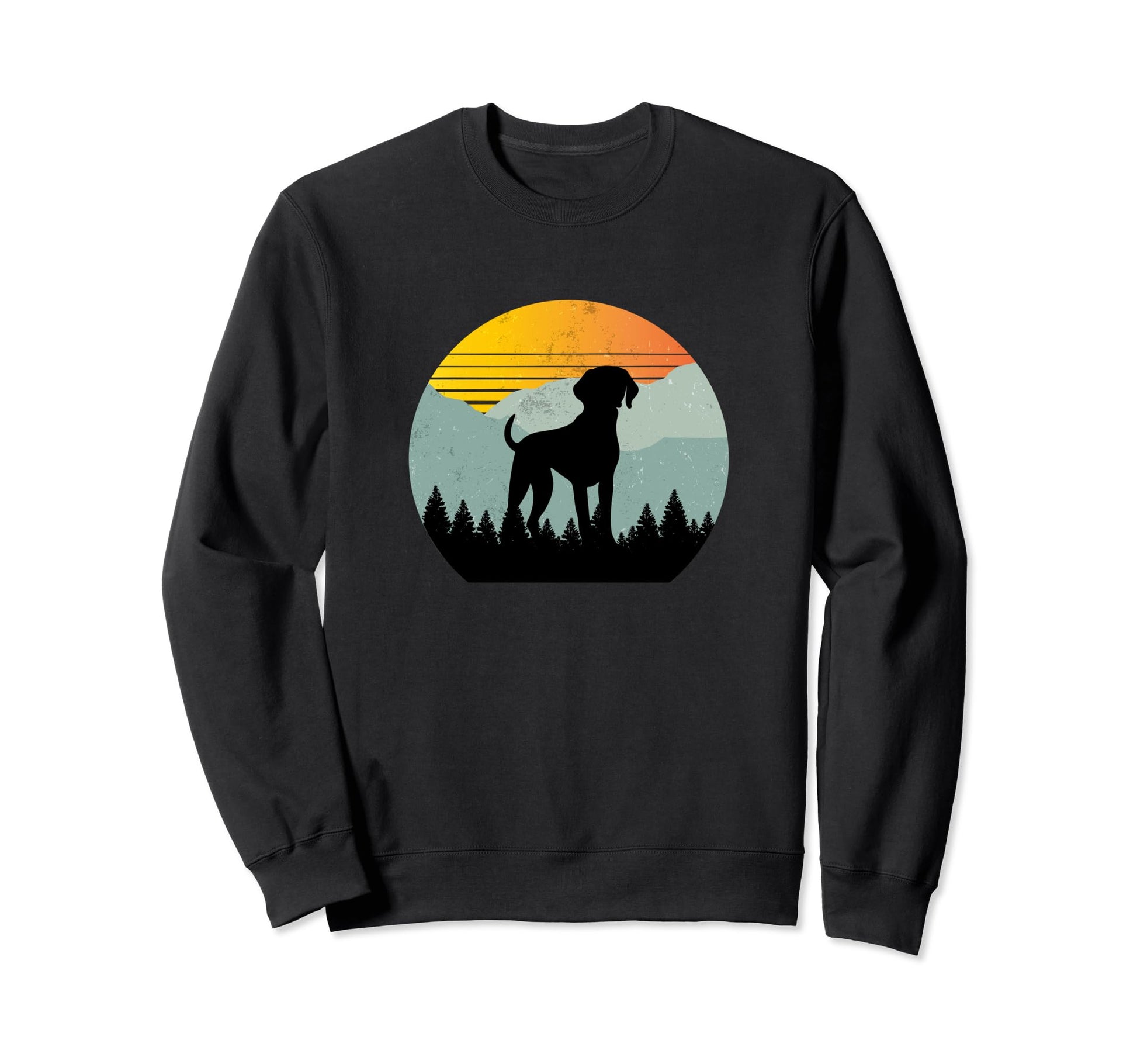 Shorthaired Pointer Dog Sunset Sweatshirt - Fun Novelty Design Men Women - T-Shirt, Sweatshirt, Hoodie