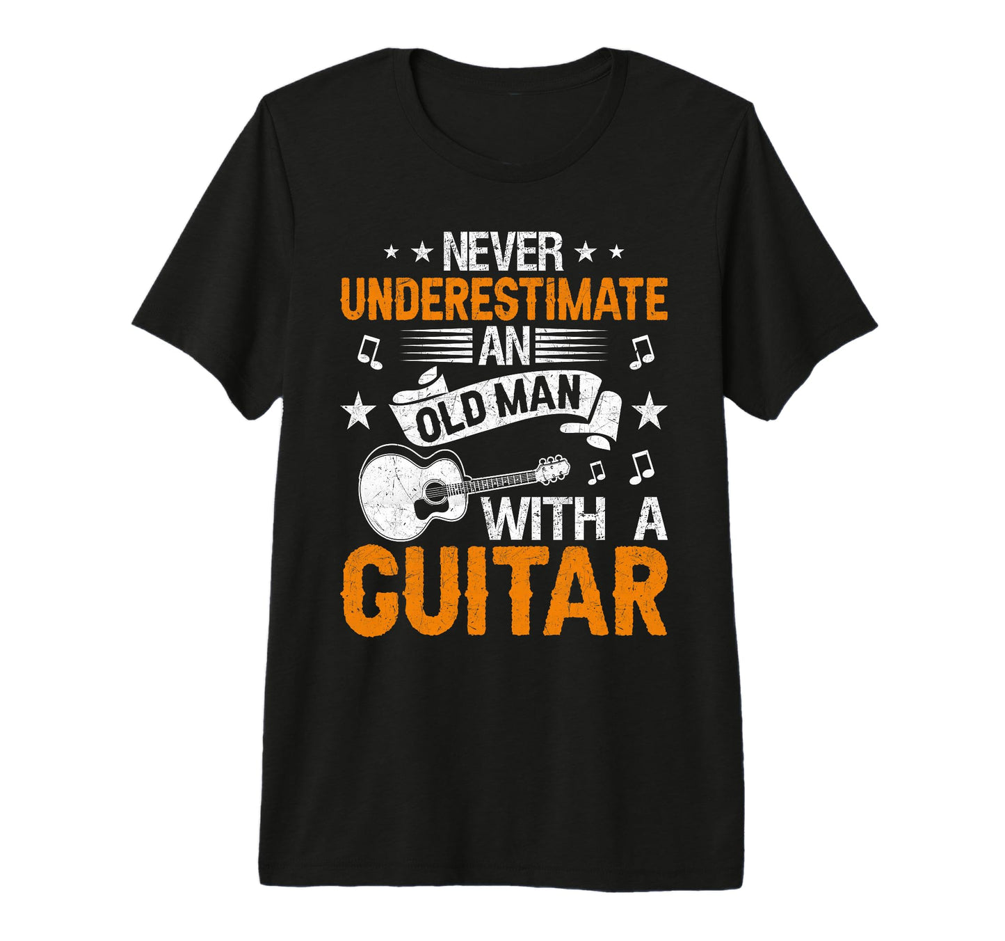 Fathers Day Never Underestimate Old T-Shirt - Graphic Print Men Women - T-Shirt, Sweatshirt, Hoodie