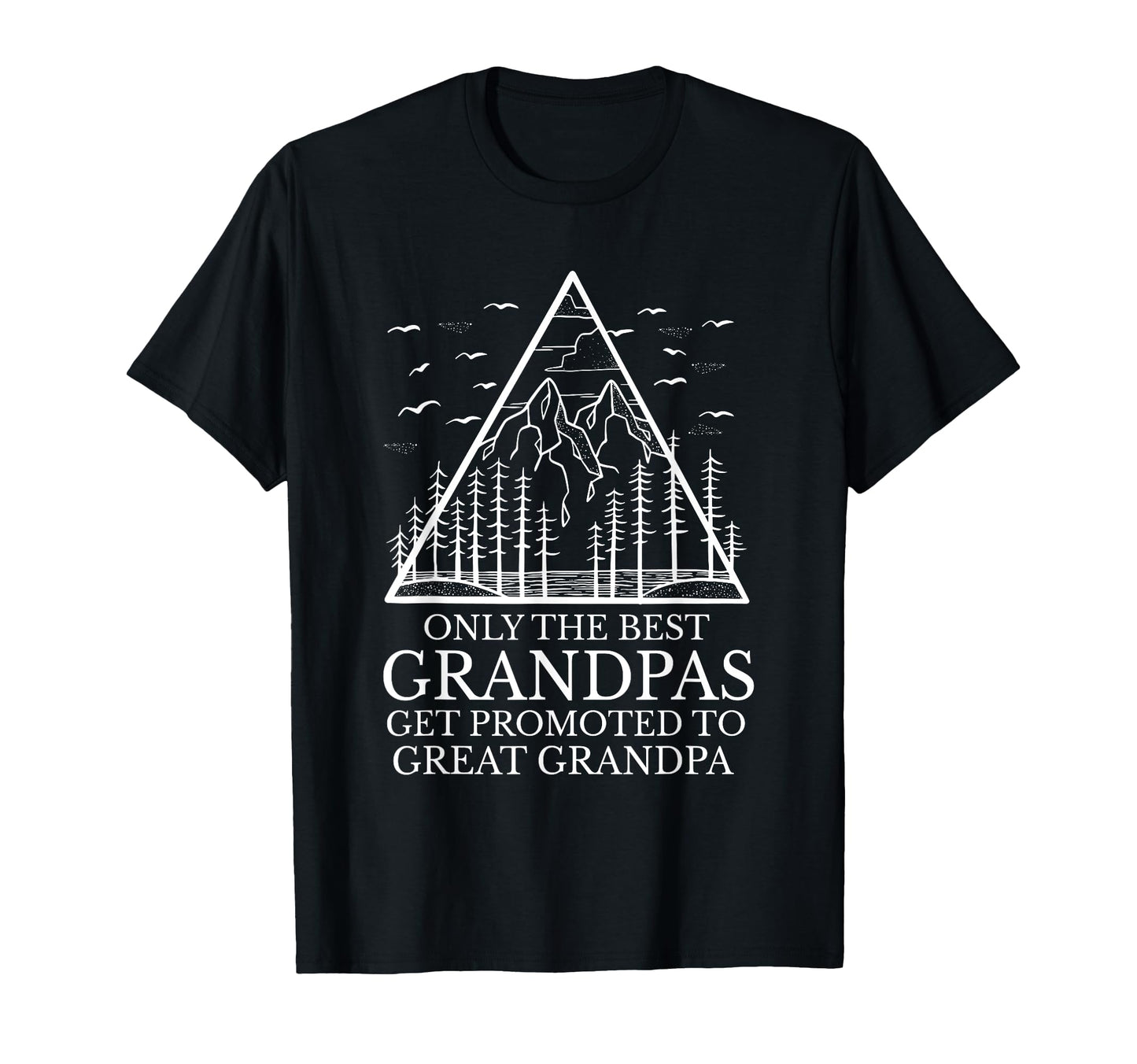 Only Best Grandpas Get Promoted To T-Shirt - Custom Art Print Men Women - T-Shirt, Sweatshirt, Hoodie