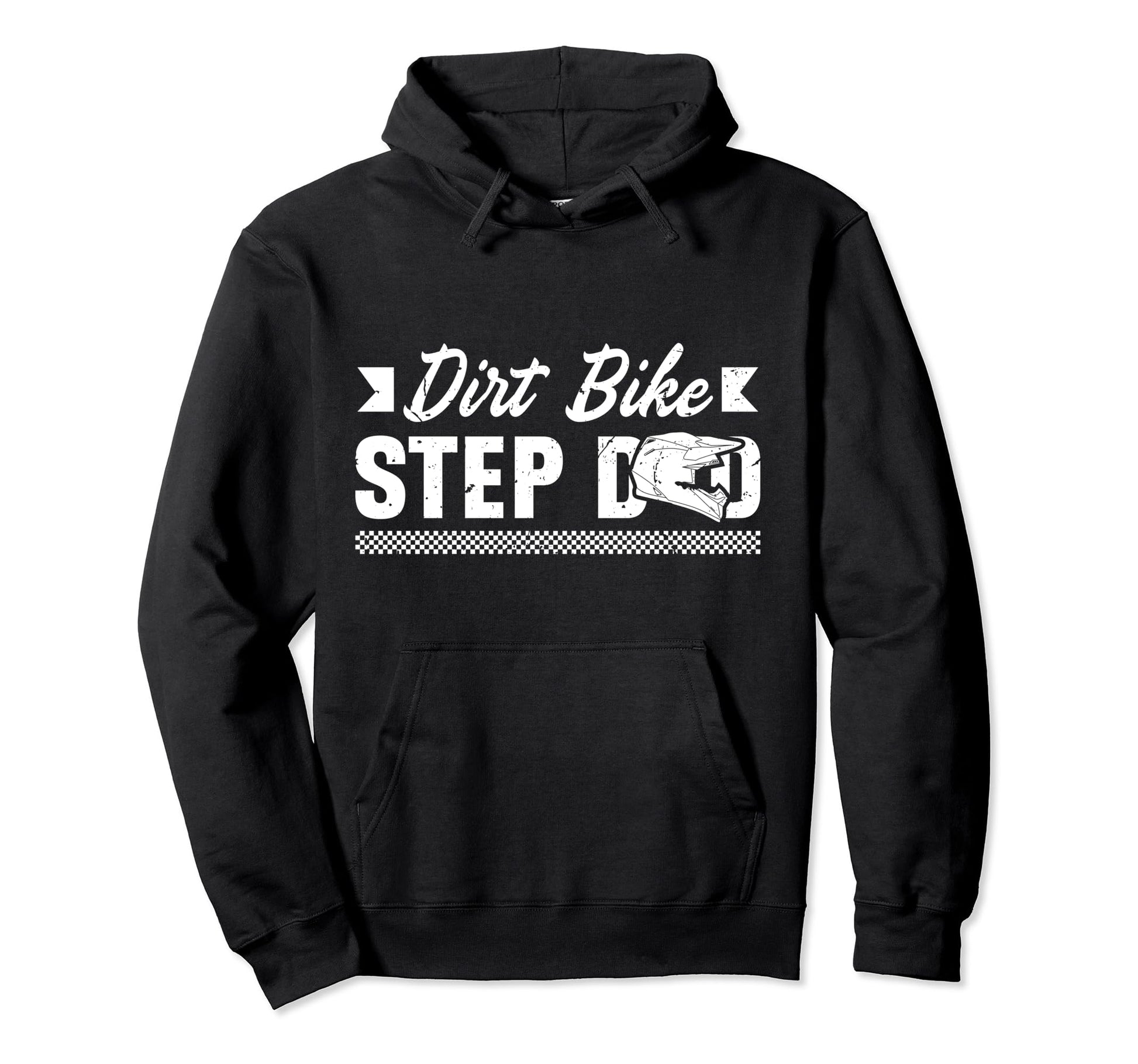 Dirt Bike Step Dad Dirt Biker Stepfather Hoodie - Unique Graphic Unisex - T-Shirt, Sweatshirt, Hoodie