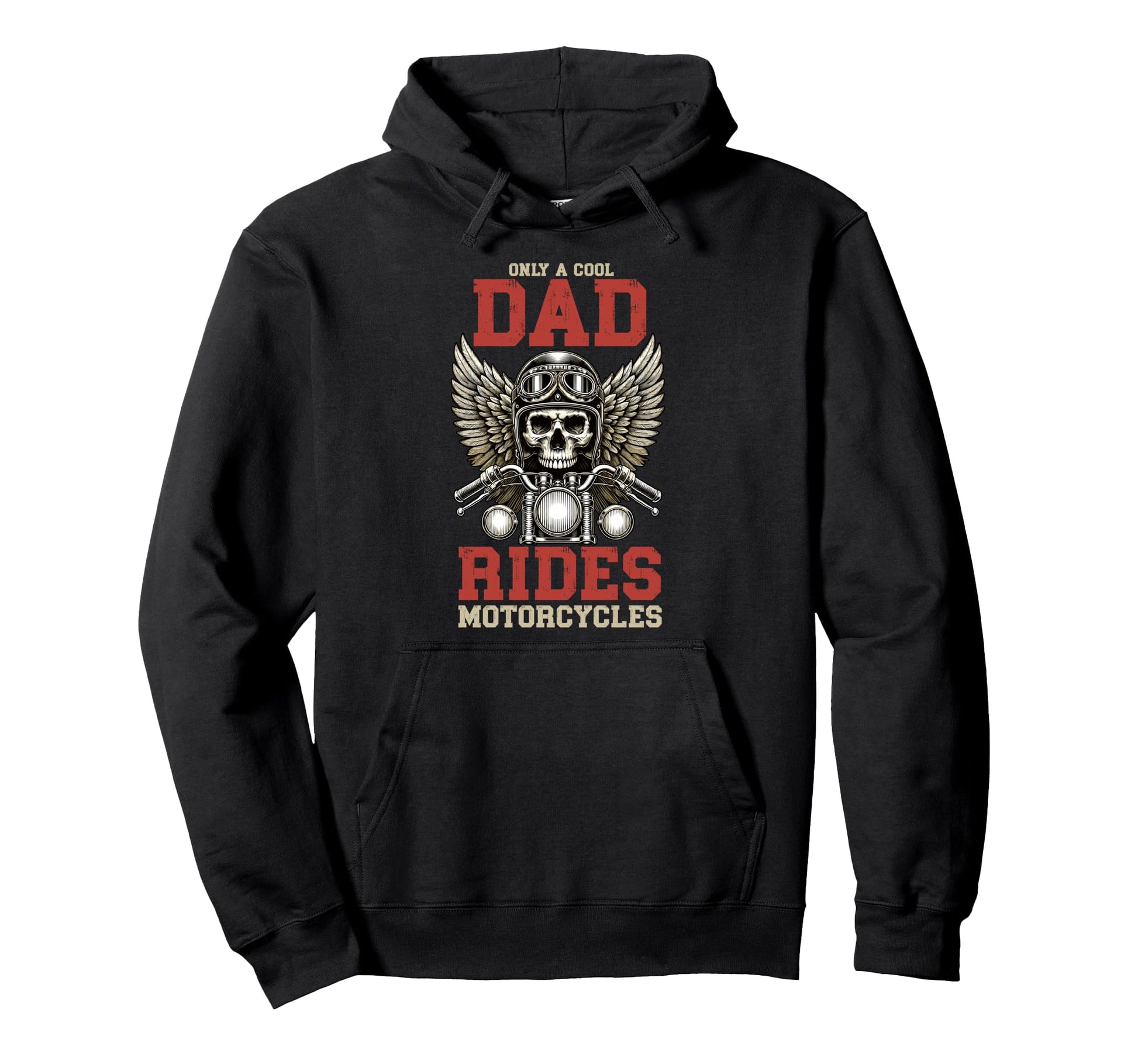 Only Dad Rides Motorcycles Lover Hoodie - Graphic Print for Adults - T-Shirt, Sweatshirt, Hoodie