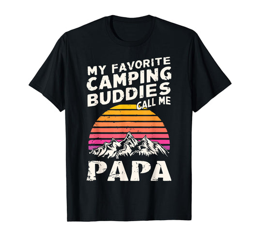 Camping Papa Funny Dad Grandpa Fathers Day T-Shirt - Trendy Graphic Unisex - T-Shirt, Sweatshirt, Hoodie