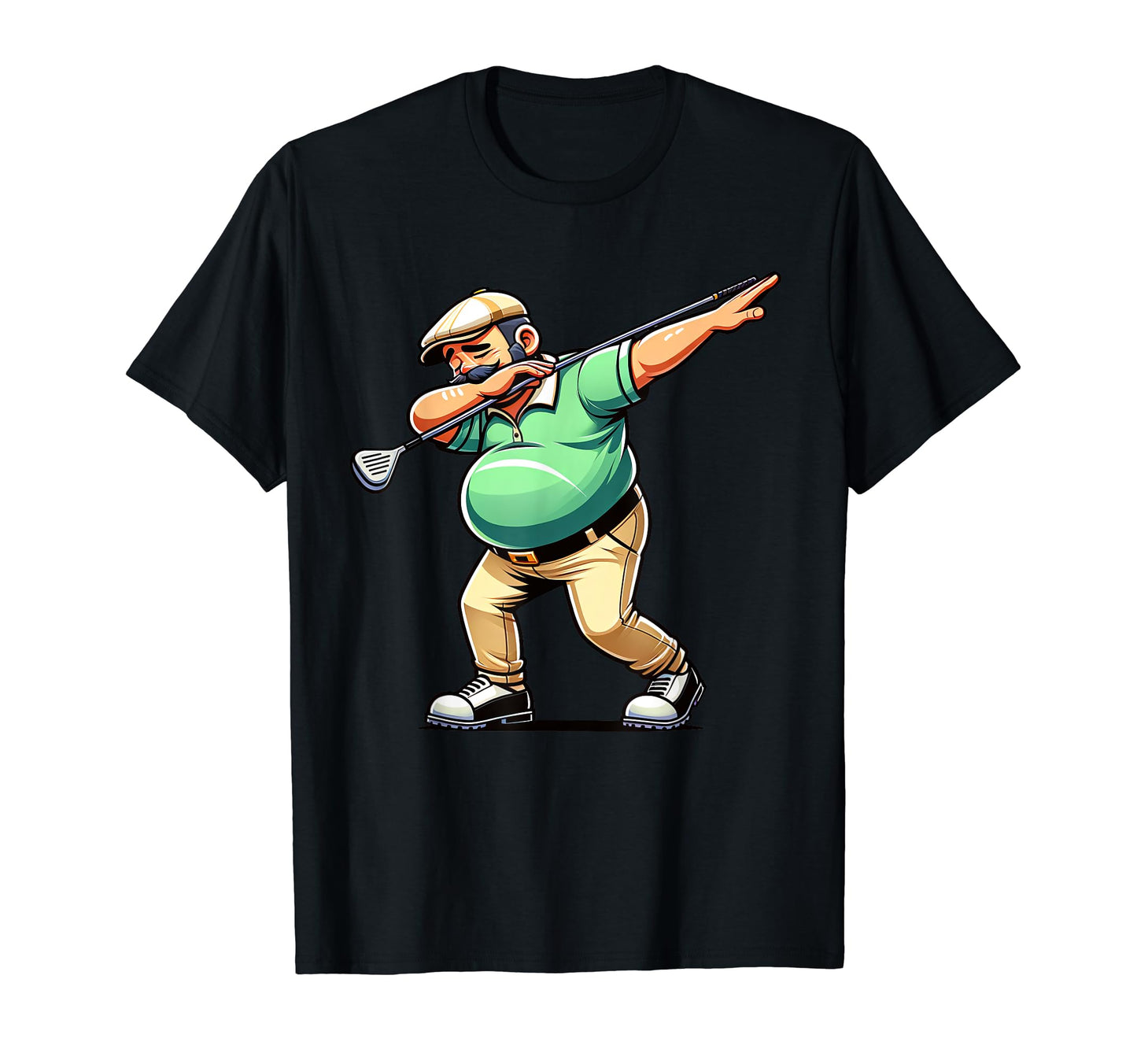 Golf Dabbing Funny Dad Bod Fathers Day T-Shirt - Unique Graphic Men Women - T-Shirt, Sweatshirt, Hoodie