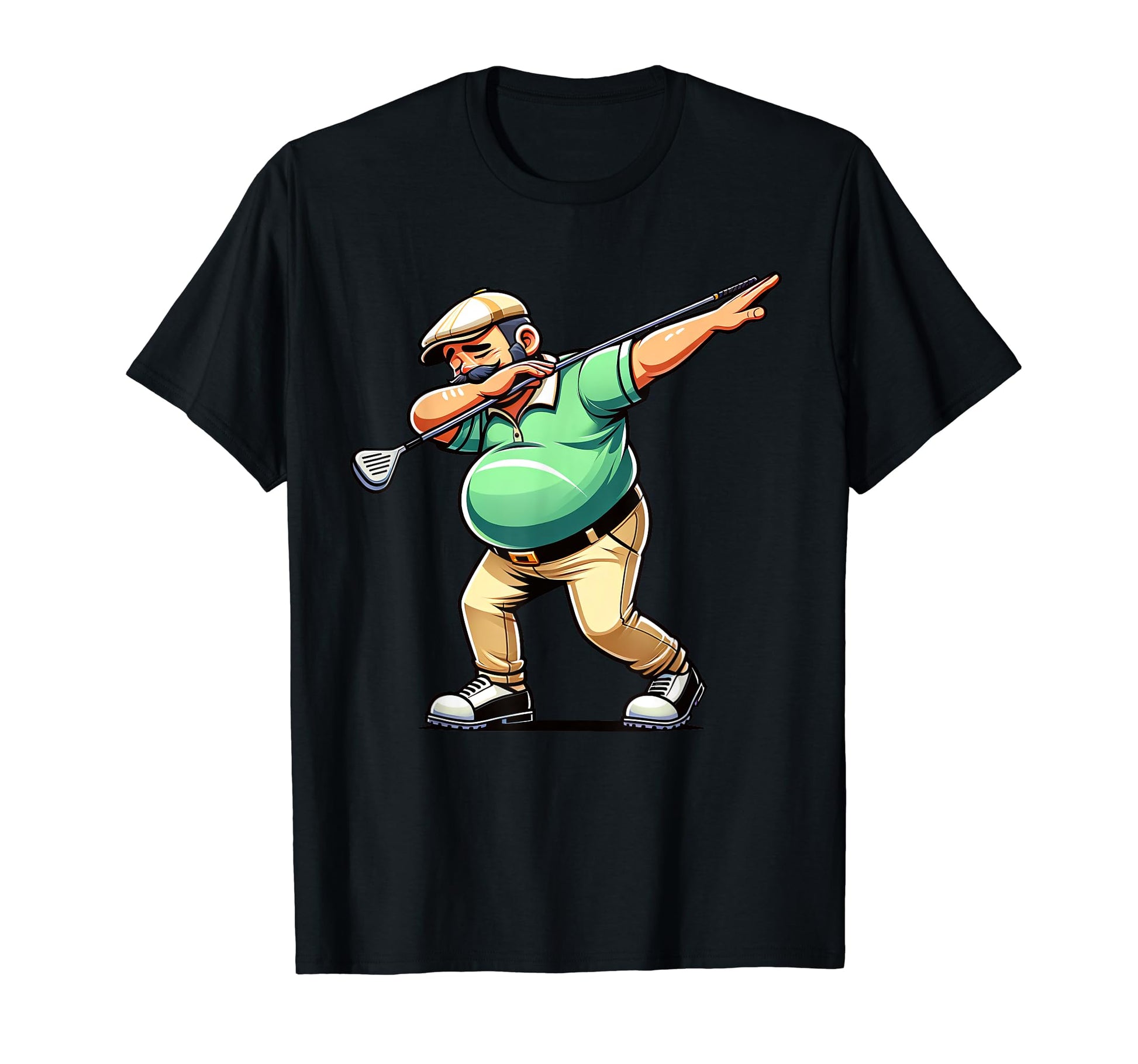 Golf Dabbing Funny Dad Bod Fathers Day T-Shirt - Unique Graphic Men Women - T-Shirt, Sweatshirt, Hoodie