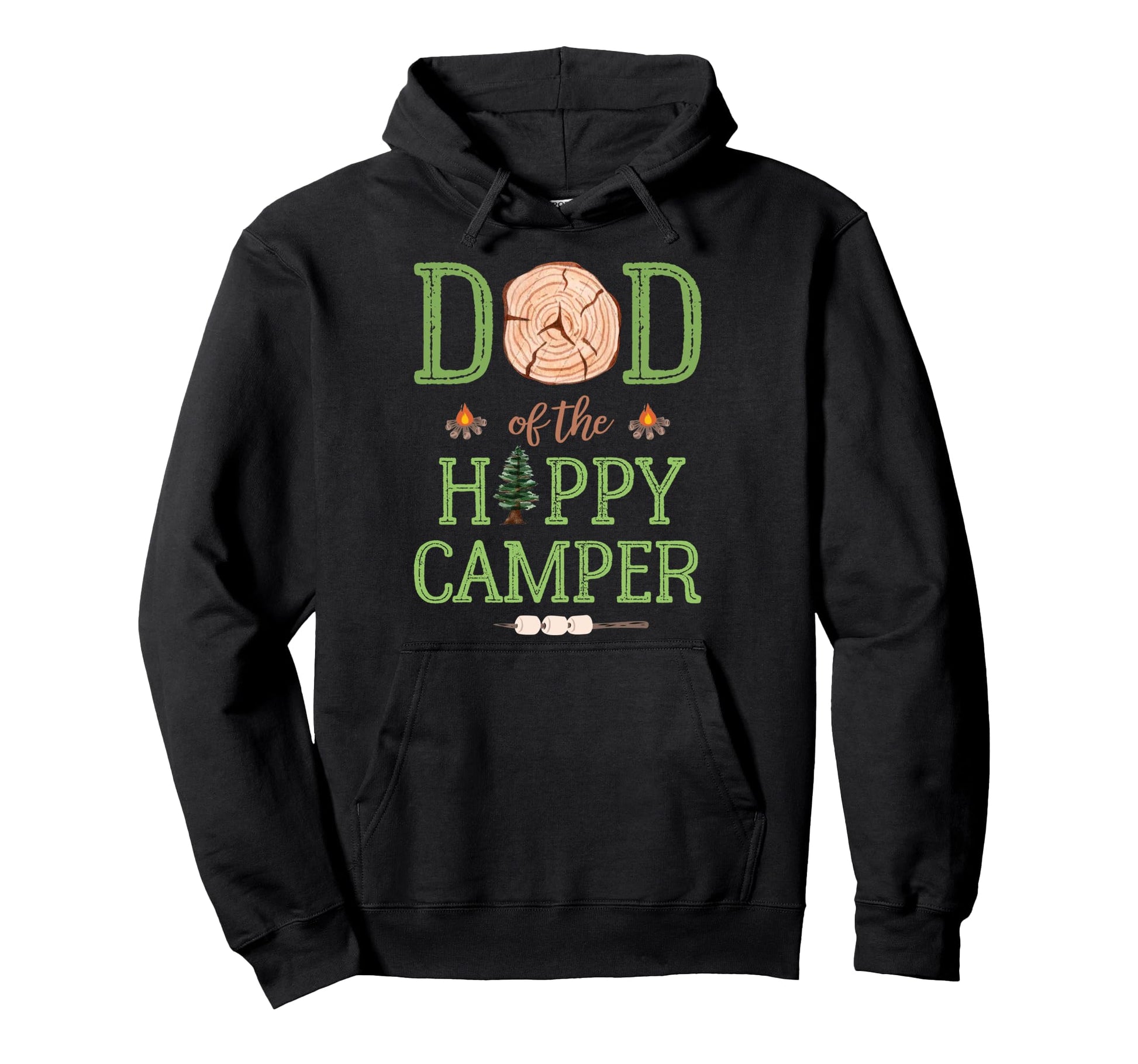 Dad Happy Camper 1St Birthday Camping Hoodie - Graphic Print for Adults - T-Shirt, Sweatshirt, Hoodie
