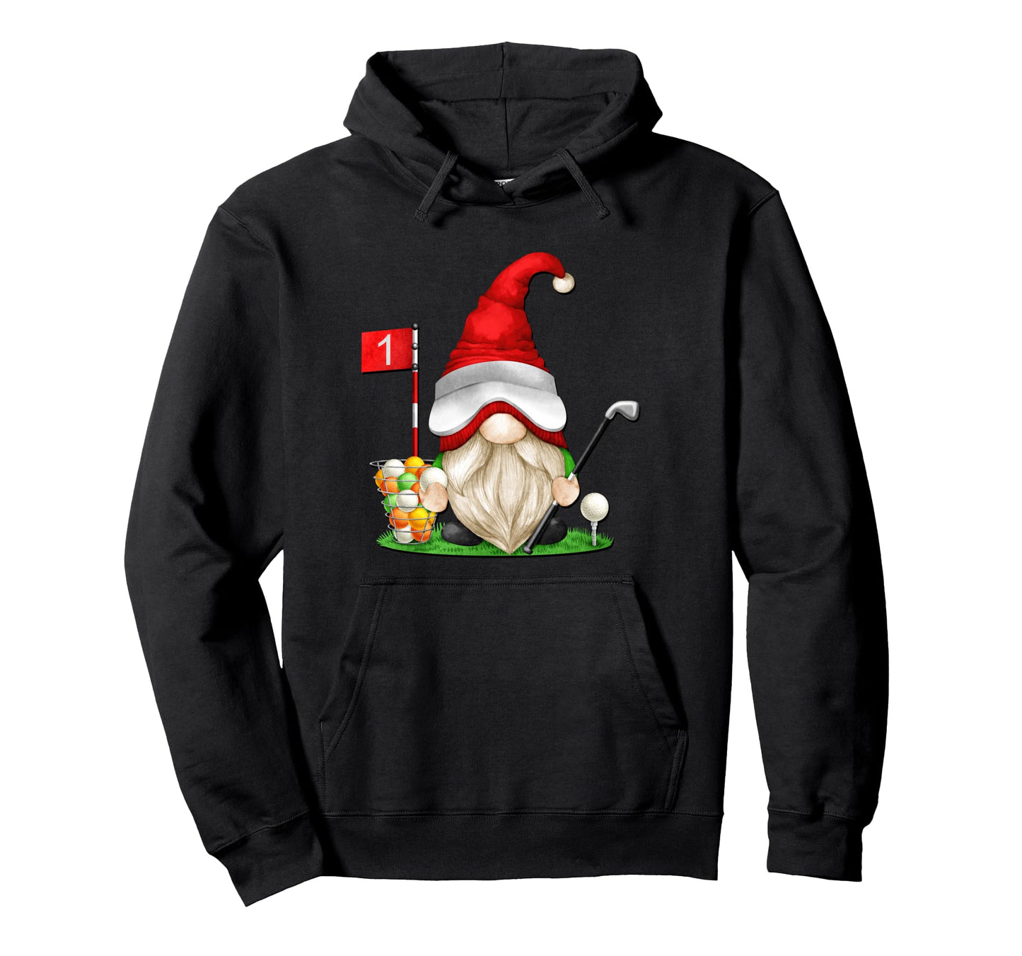 Funny Golf Dad Gnome Golfing Grandpa Life Hoodie - Minimalist Print Unisex - T-Shirt, Sweatshirt, Hoodie