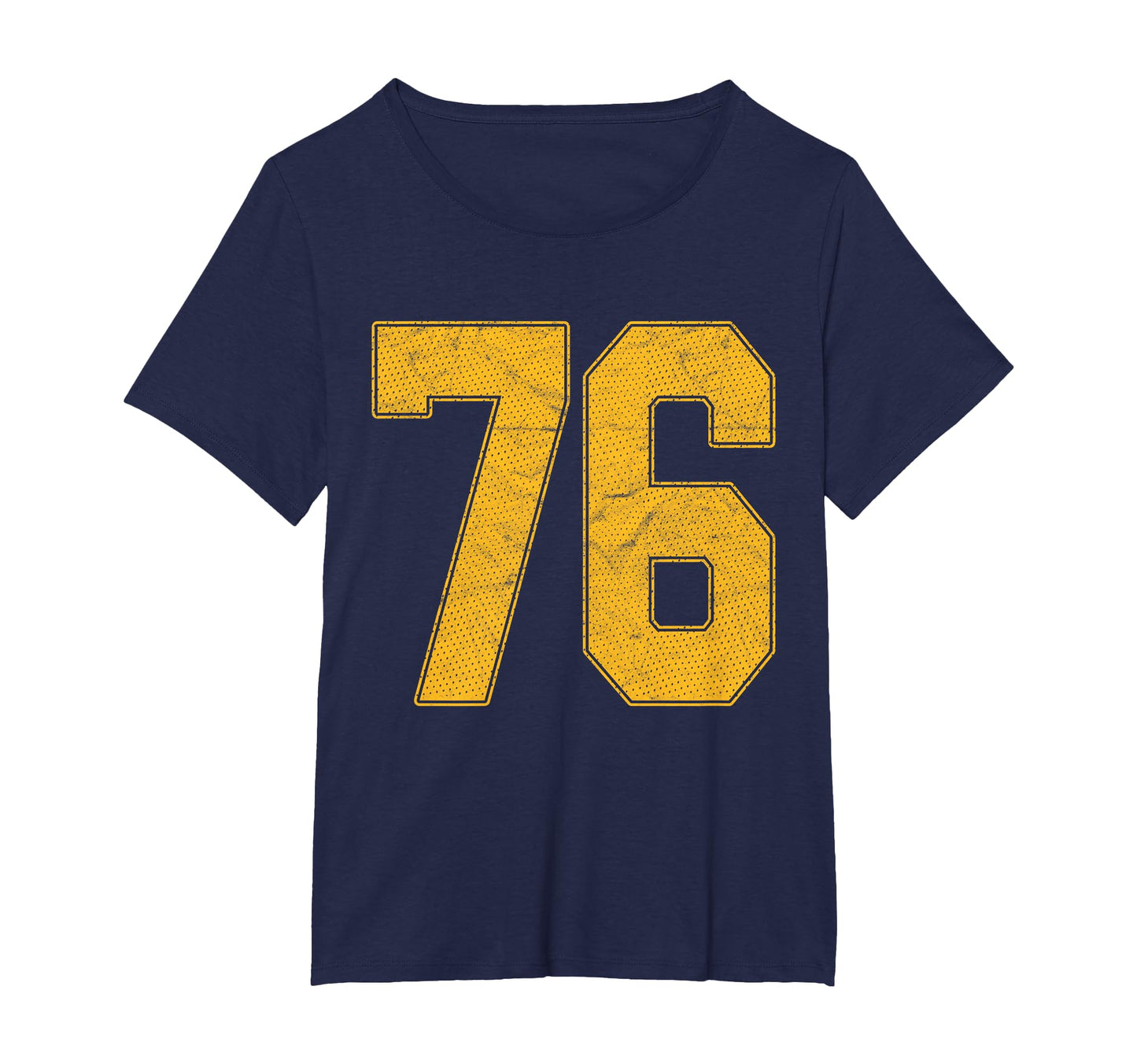 Number 76 Numbered Uniform Sports T-Shirt - Fun Novelty Design for Adults - T-Shirt, Sweatshirt, Hoodie