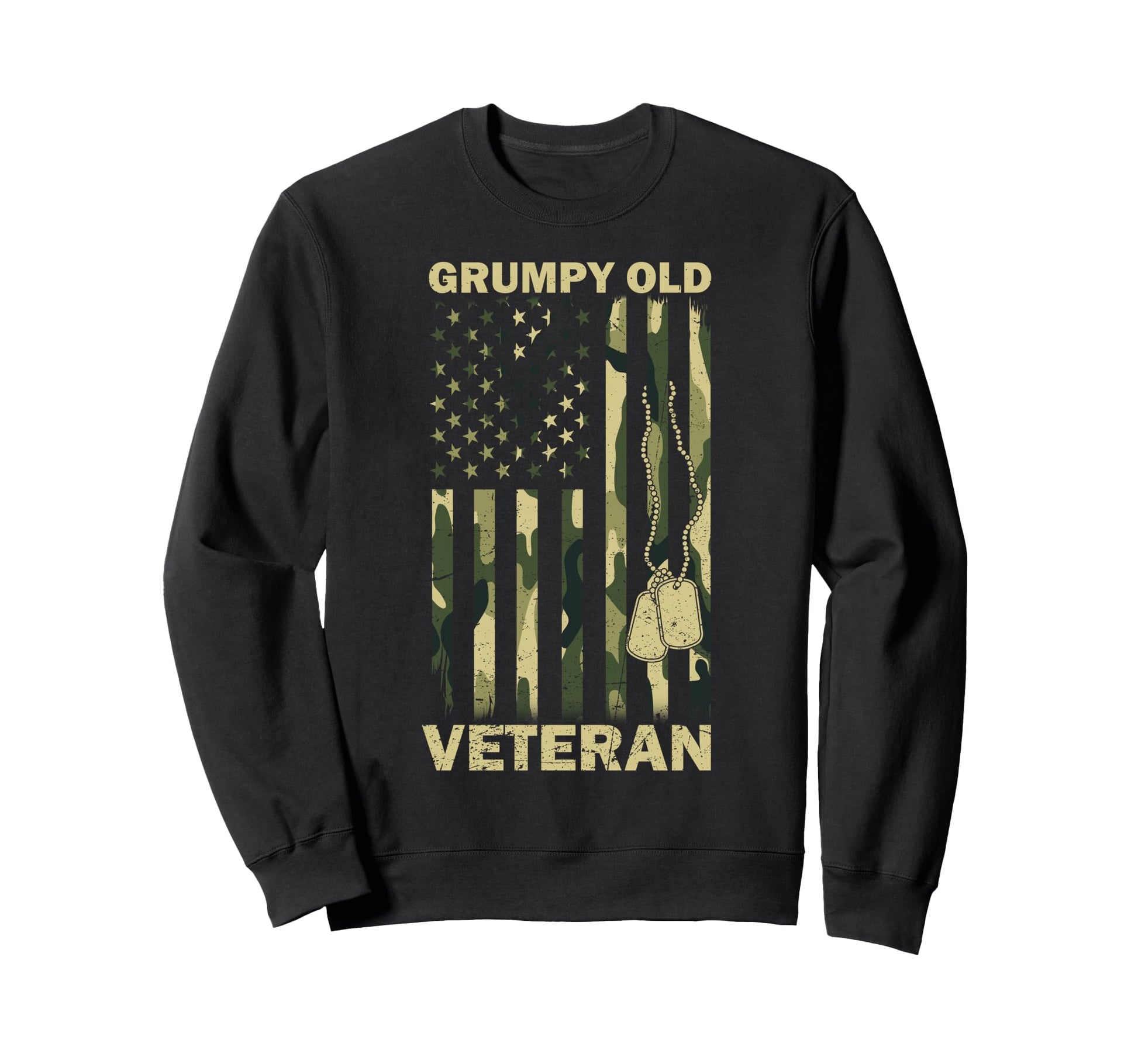 Patriotic Grumpy Old Veteran Sweatshirt - Streetwear Style for Adults - T-Shirt, Sweatshirt, Hoodie