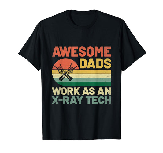 Awesome Dads Work As All Black Ray Tech T-Shirt - Graphic Print Men Women - T-Shirt, Sweatshirt, Hoodie