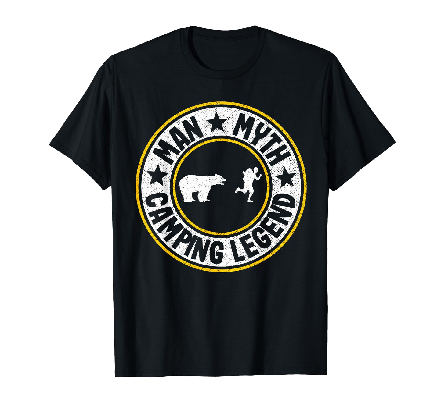 Myth Camping Legend Rv Camper Dad T-Shirt - Minimalist Print Unisex - T-Shirt, Sweatshirt, Hoodie