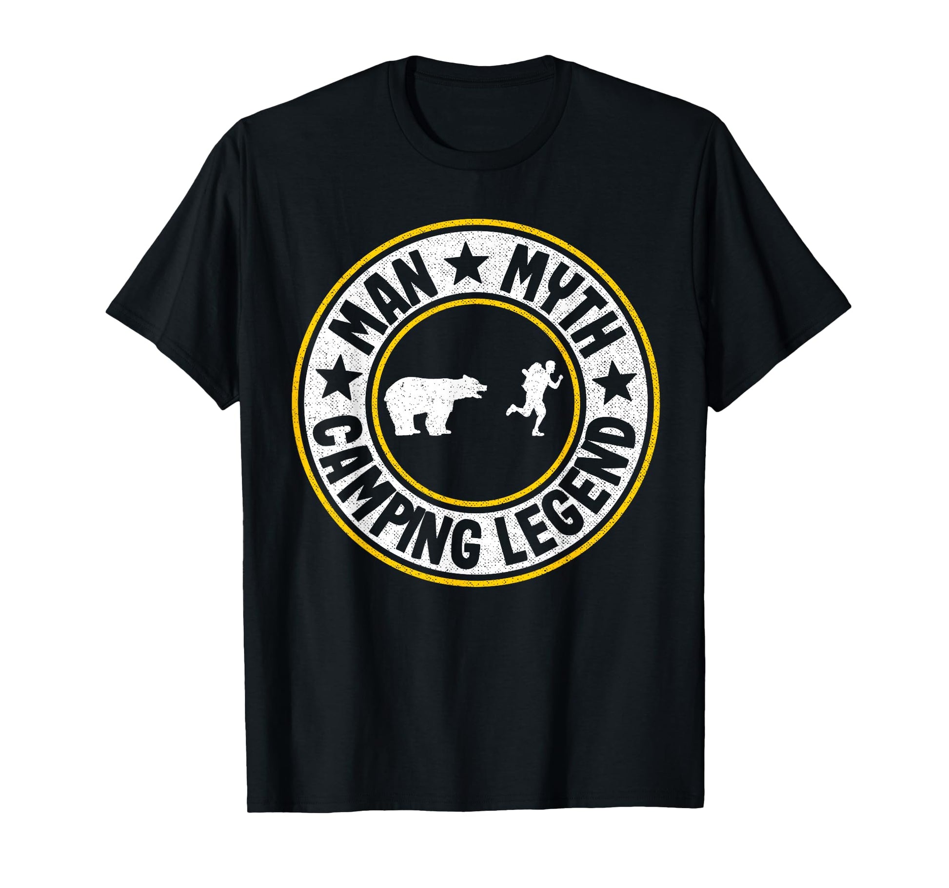 Myth Camping Legend Rv Camper Dad T-Shirt - Minimalist Print Unisex - T-Shirt, Sweatshirt, Hoodie