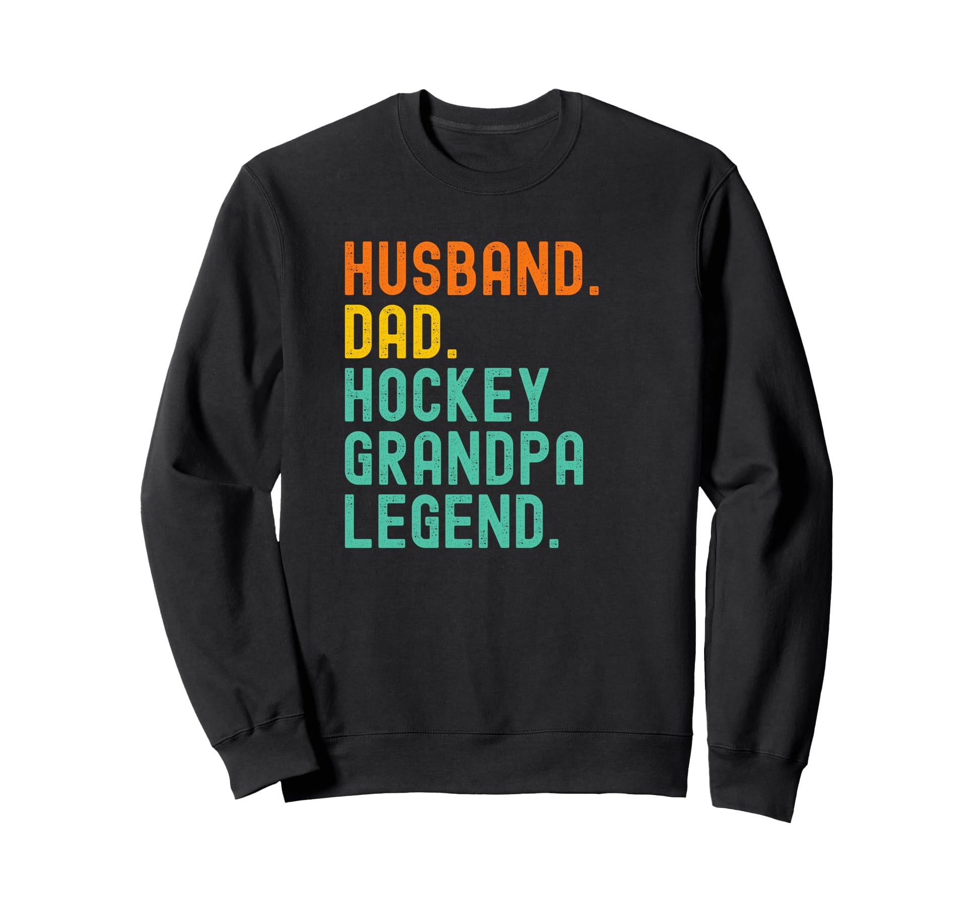 Husband Dad Hockey Grandpa Legend T-Shirt - Minimalist Print Men Women - T-Shirt, Sweatshirt, Hoodie