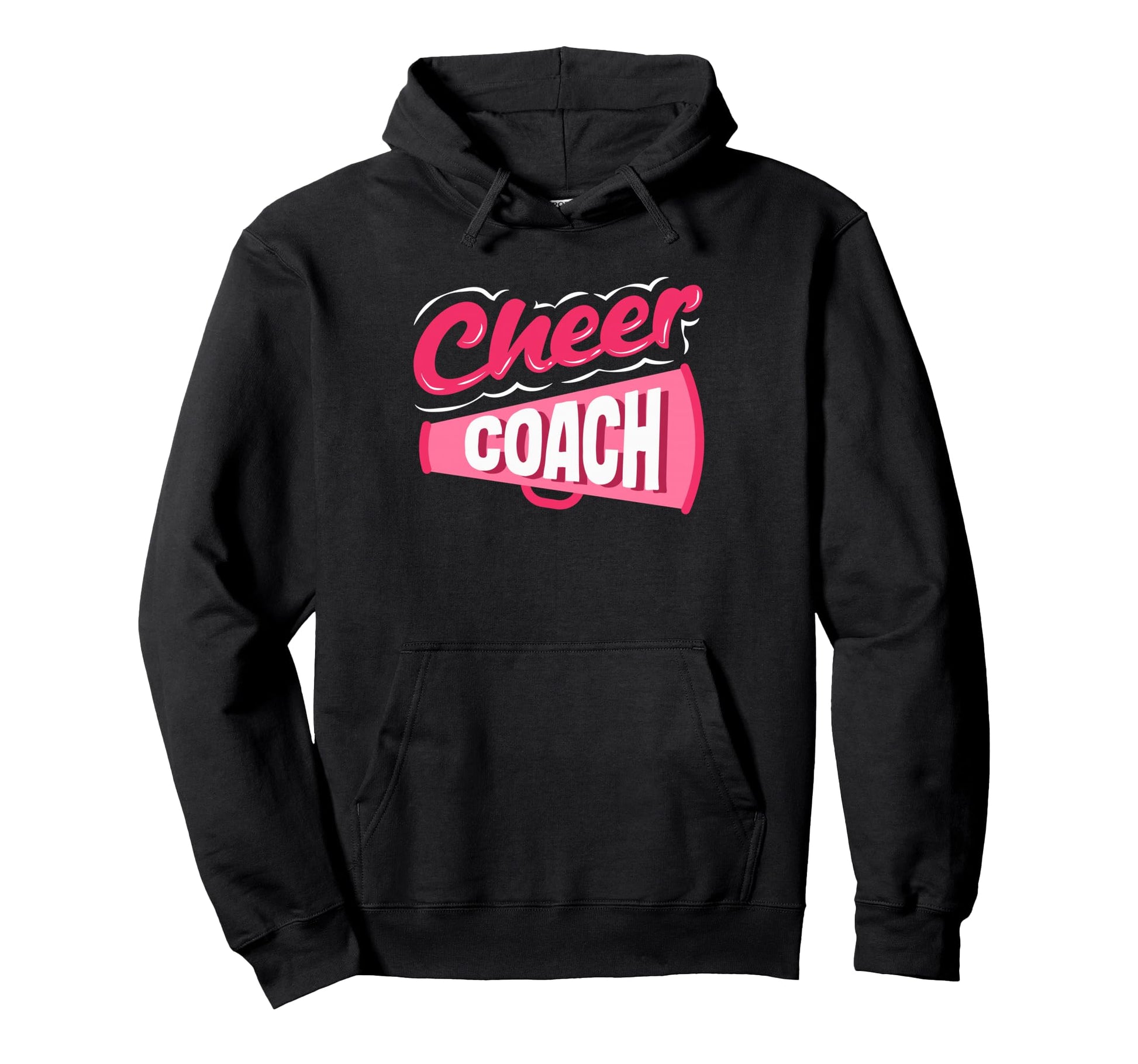 Cheer Coach Cheerleader Coach Hoodie - Graphic Print for Adults - T-Shirt, Sweatshirt, Hoodie