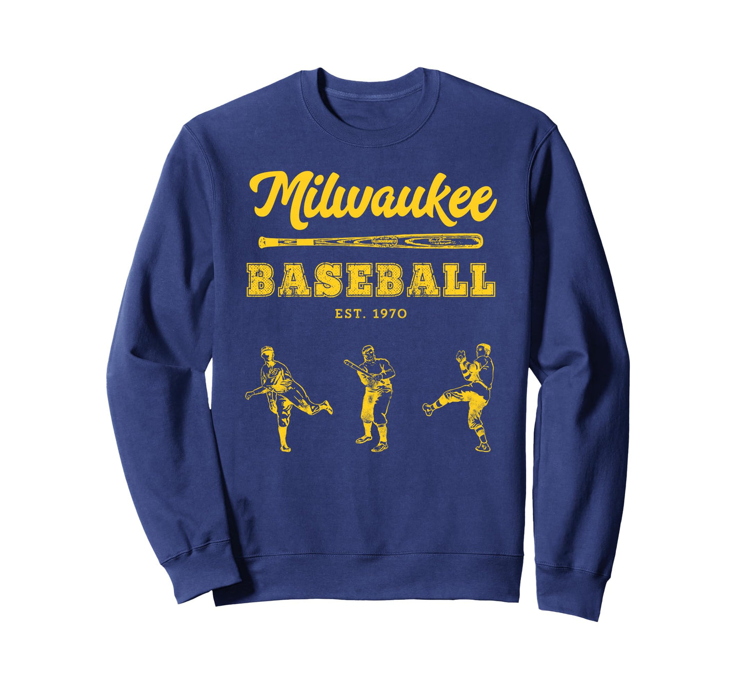 Milwaukee Baseball Fan Sweatshirt - Minimalist Print Unisex - T-Shirt, Sweatshirt, Hoodie