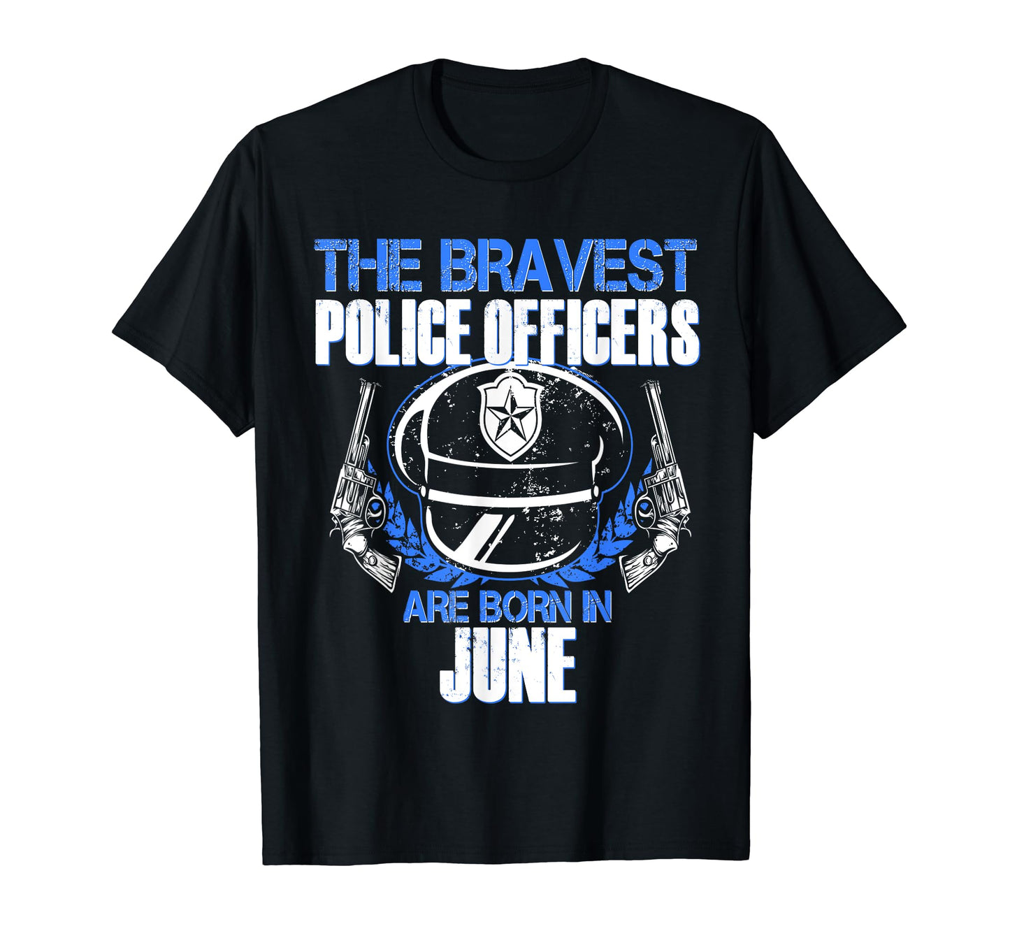 Police Birthday June Blue Line T-Shirt - Casual Everyday Wear for Adults - T-Shirt, Sweatshirt, Hoodie