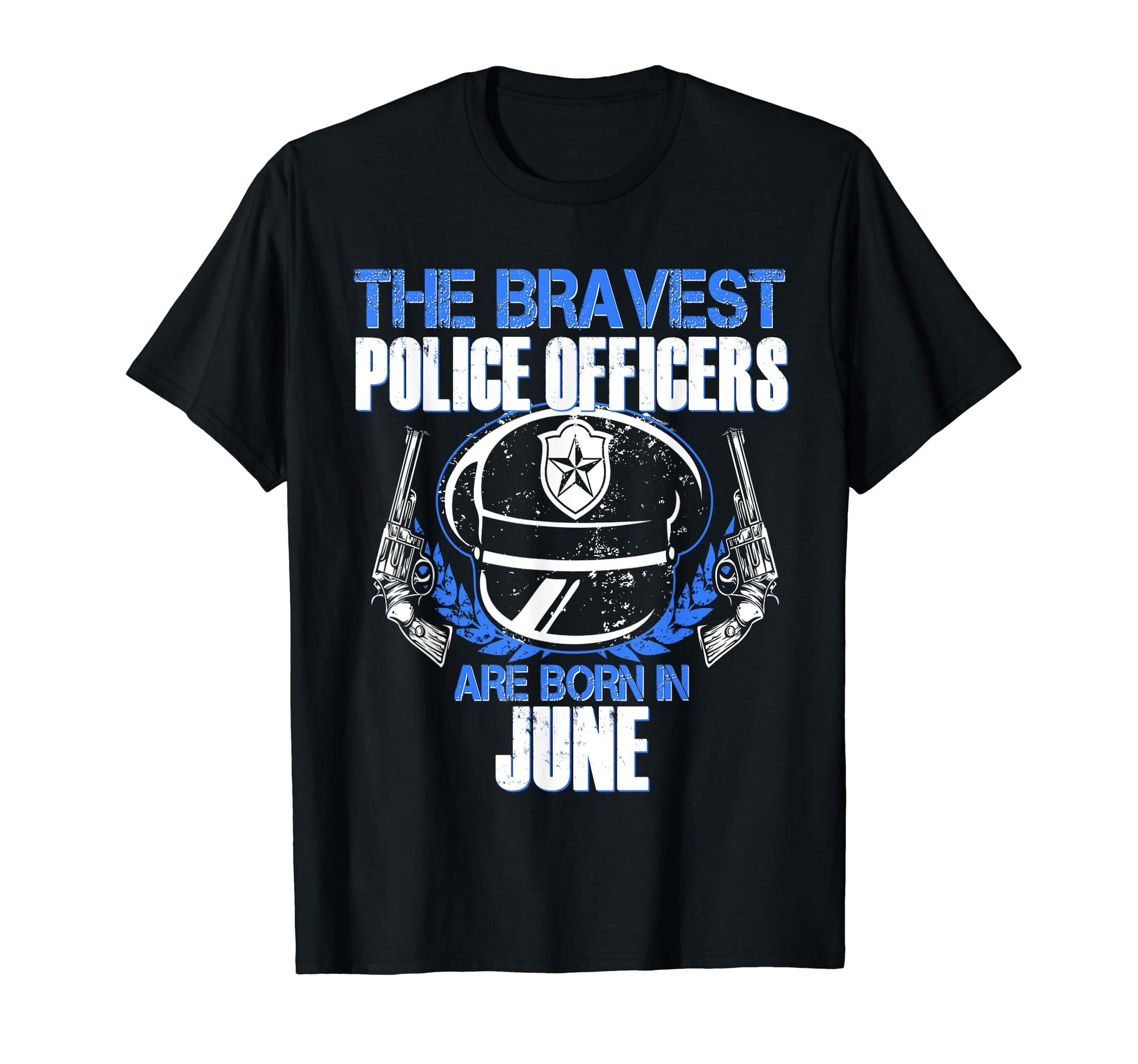 Police Birthday June Blue Line T-Shirt - Casual Everyday Wear for Adults - T-Shirt, Sweatshirt, Hoodie